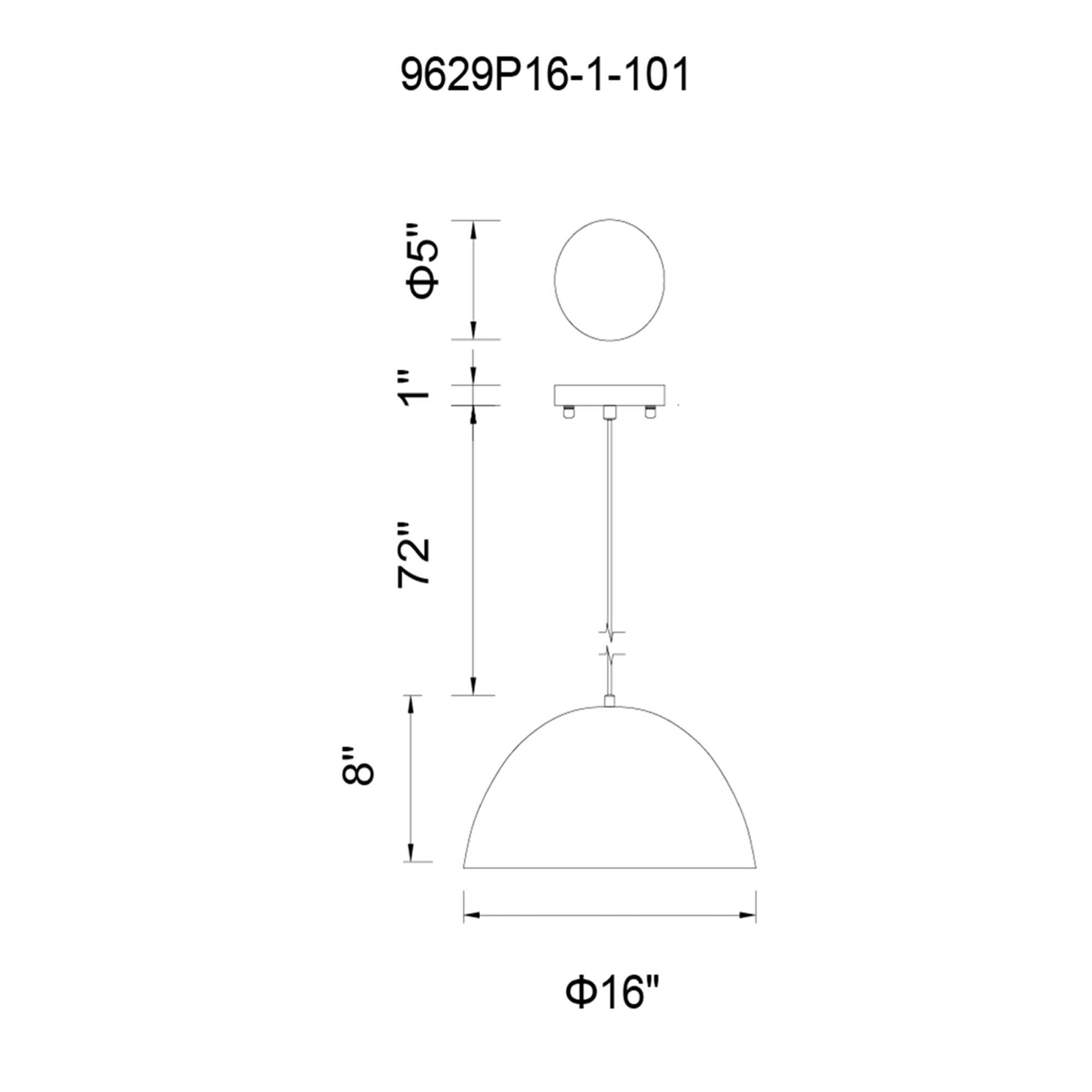 Shown in Black finish and Black shade