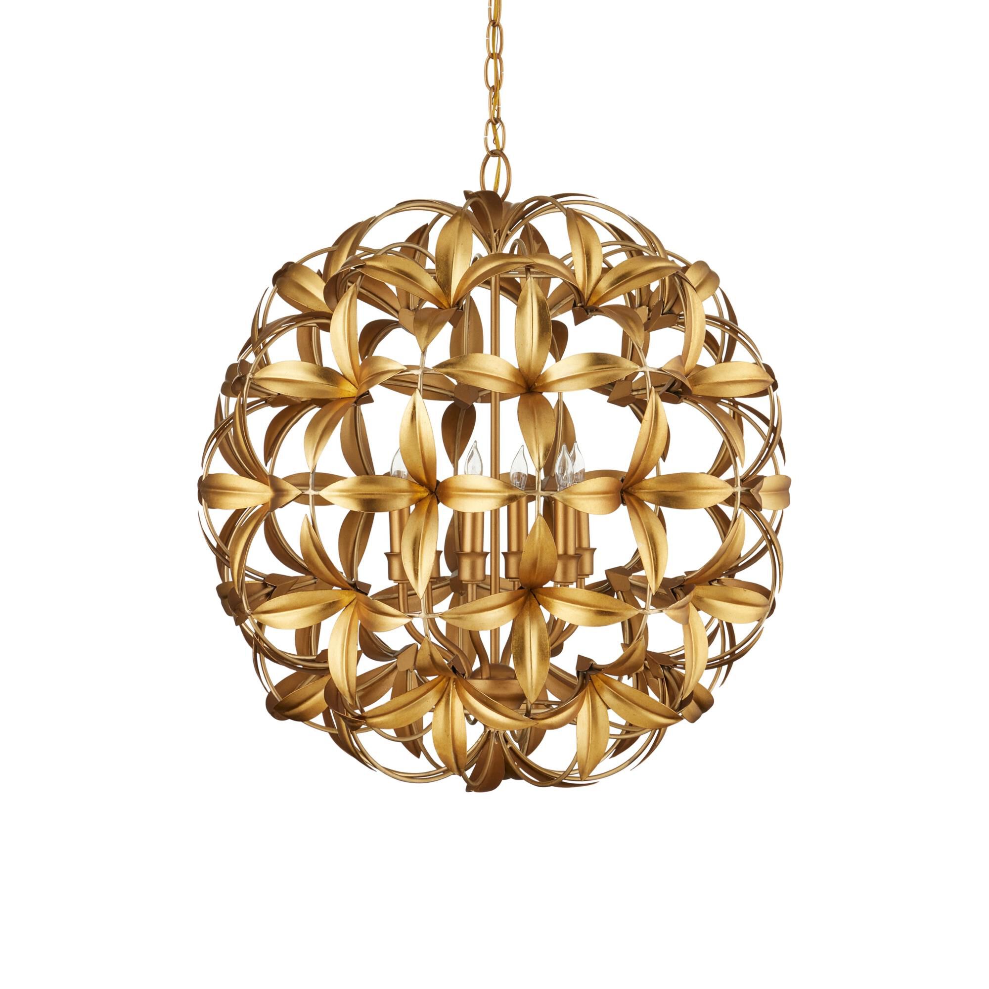 Helenium 24 Inch Chandelier by Currey and Company