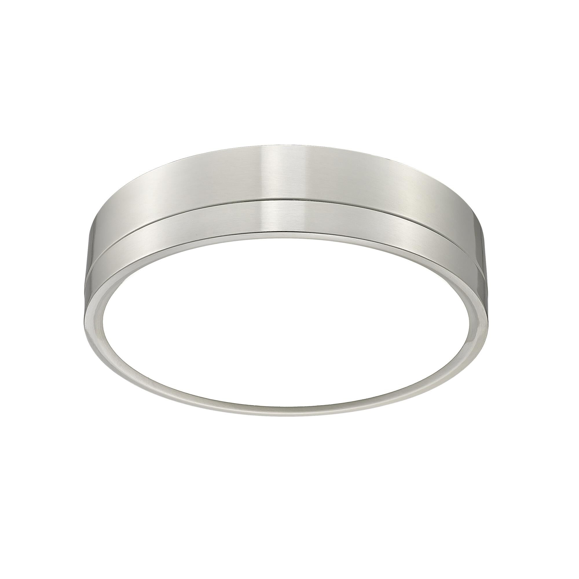 Shown in Brushed Nickel finish and Frosted glass and Frosted shade