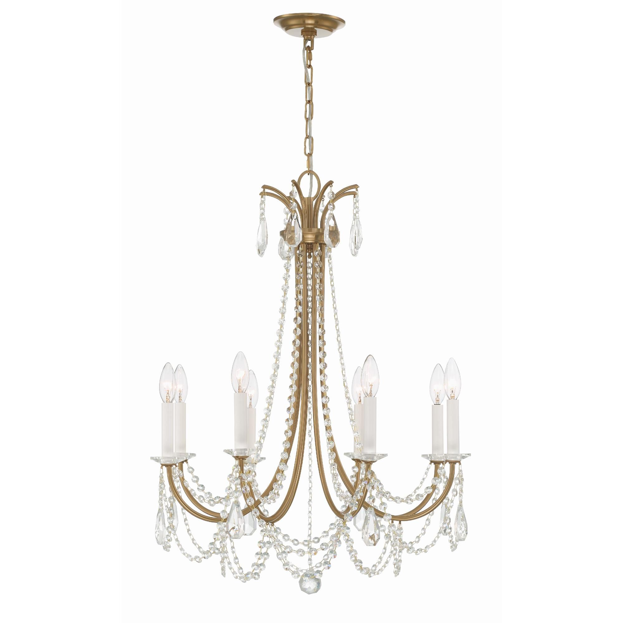 Karrington 26 Inch 8 Light Chandelier by Crystorama