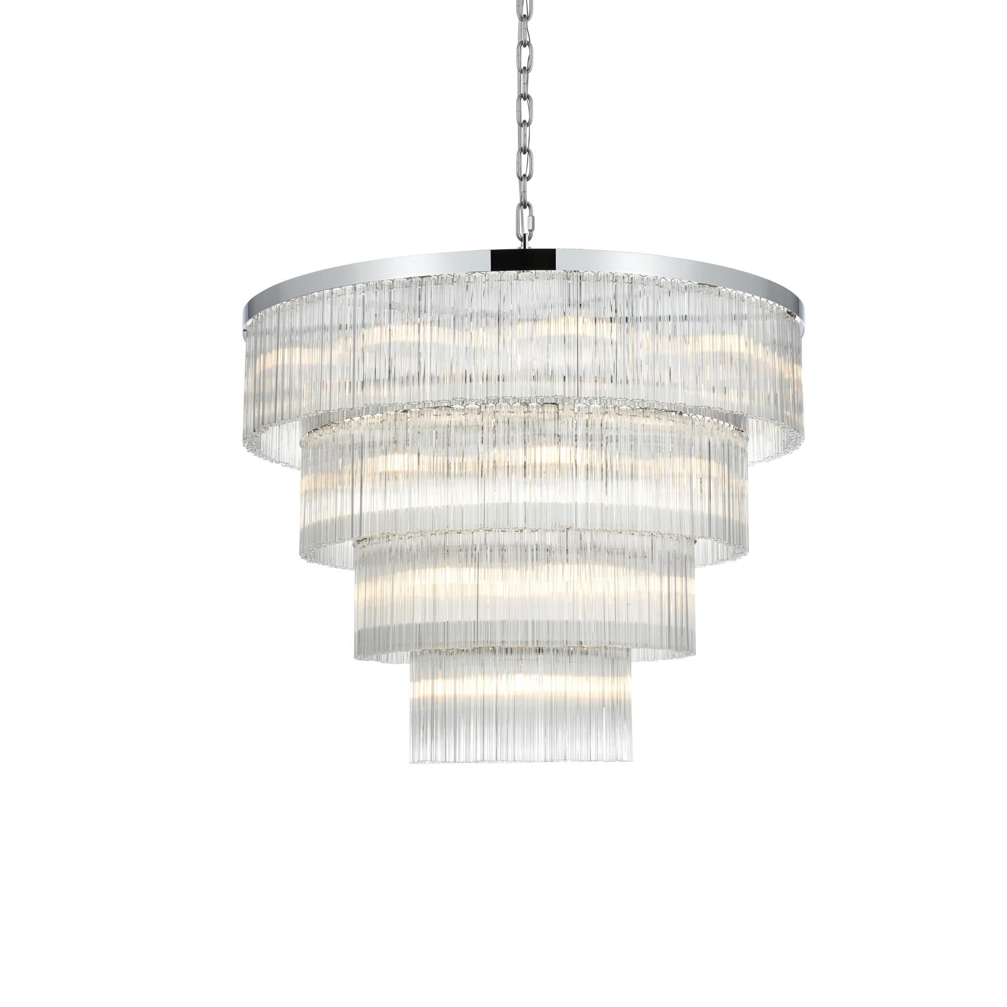 Harlow 40 Inch Chandelier by Elegant Lighting