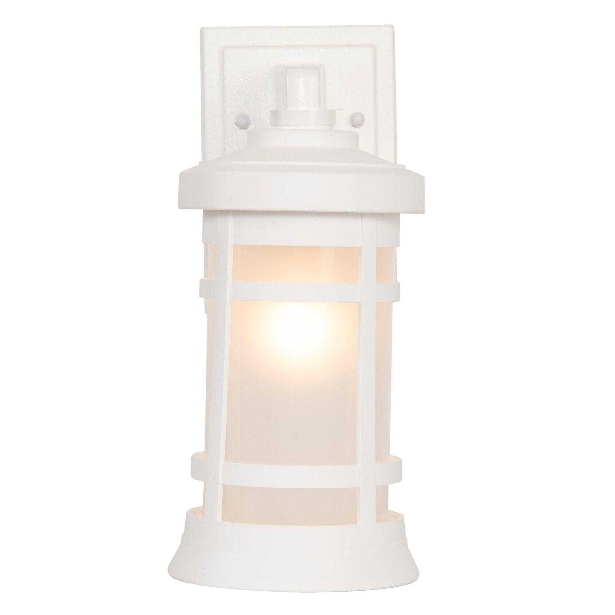 Shown in Textured White finish and Frosted Polycarbonate shade