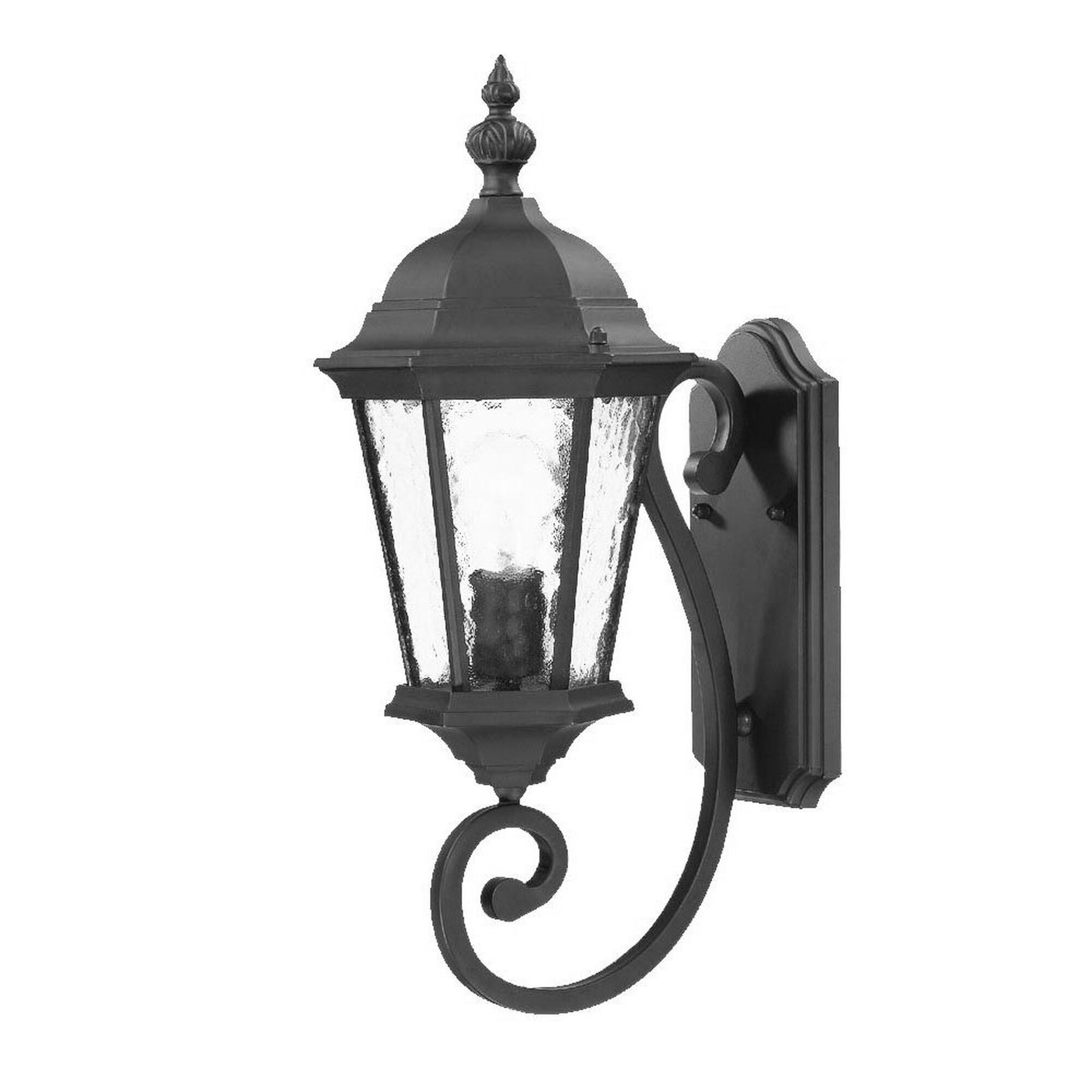 Shown in Matte Black finish and Clear glass and Clear Glass Panes shade