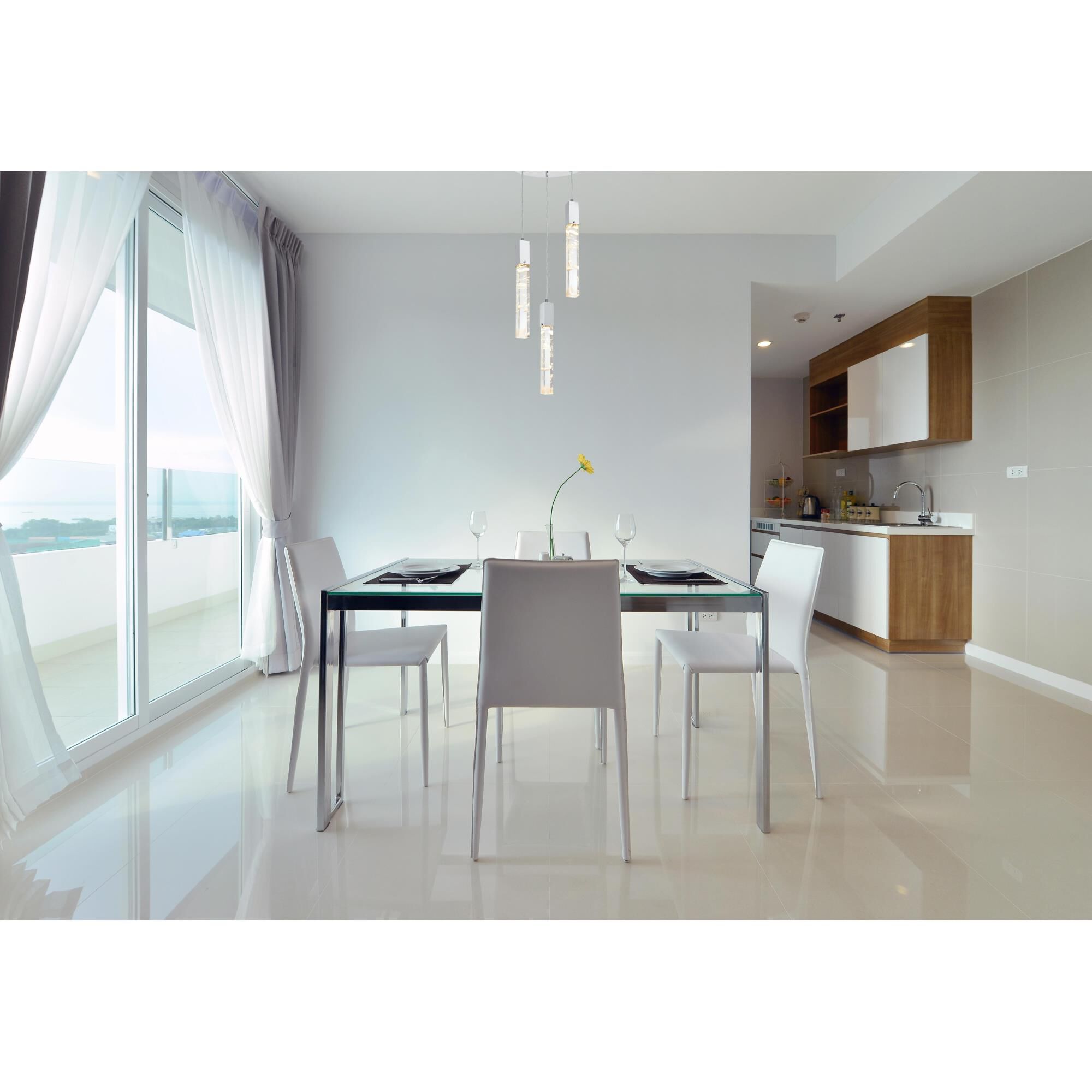 Aurora 16 Inch Multi Light Pendant by Elegant Lighting