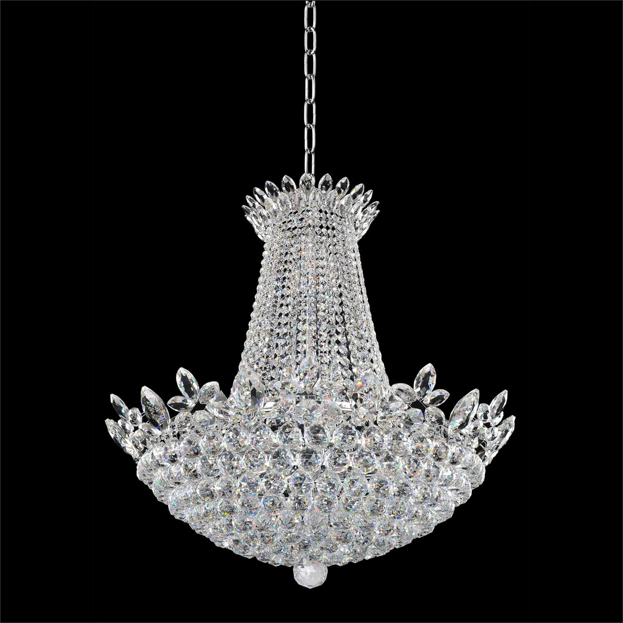 Shown in Chrome finish and Firenze Clear crystal