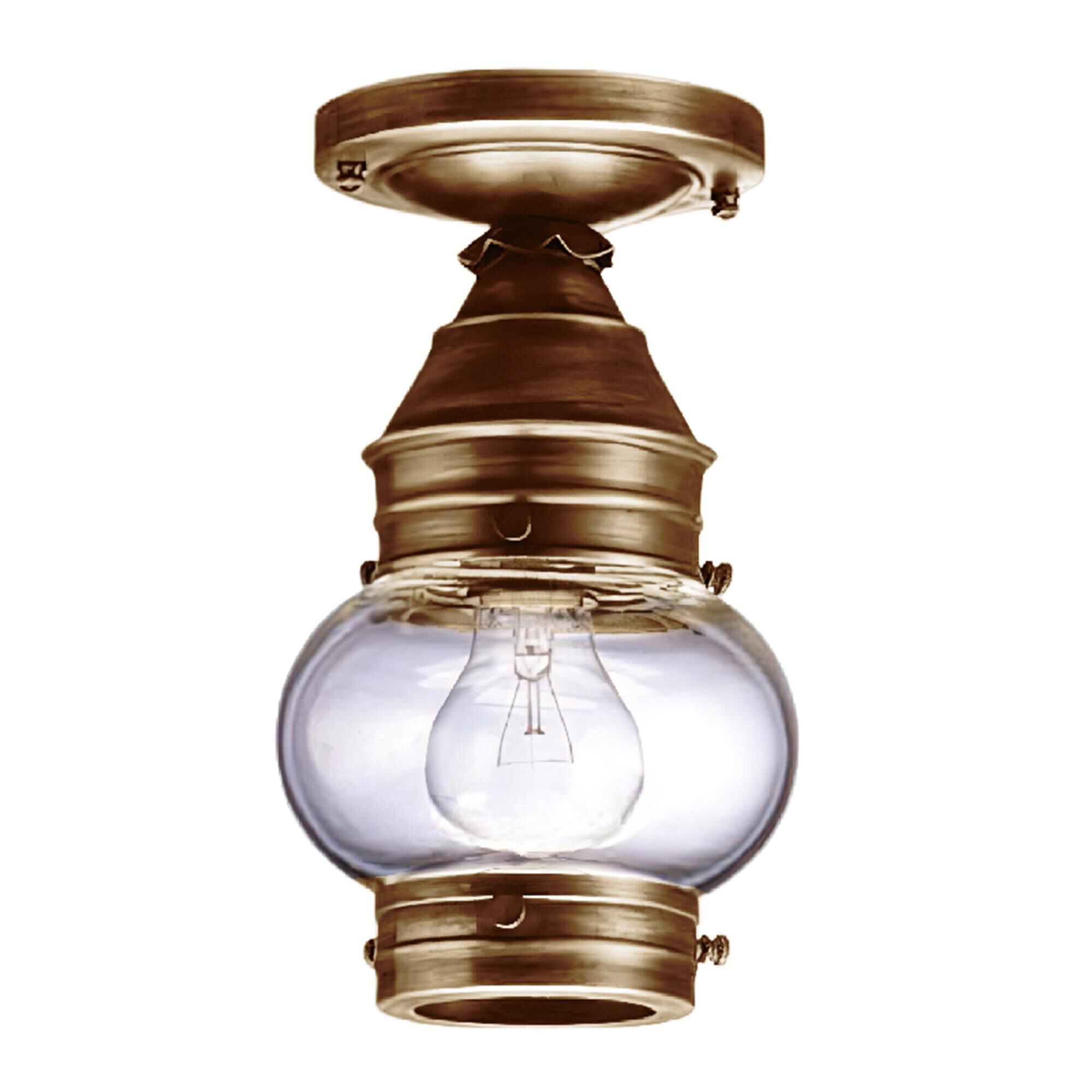 Onion 6 Inch Outdoor Flush Mount,