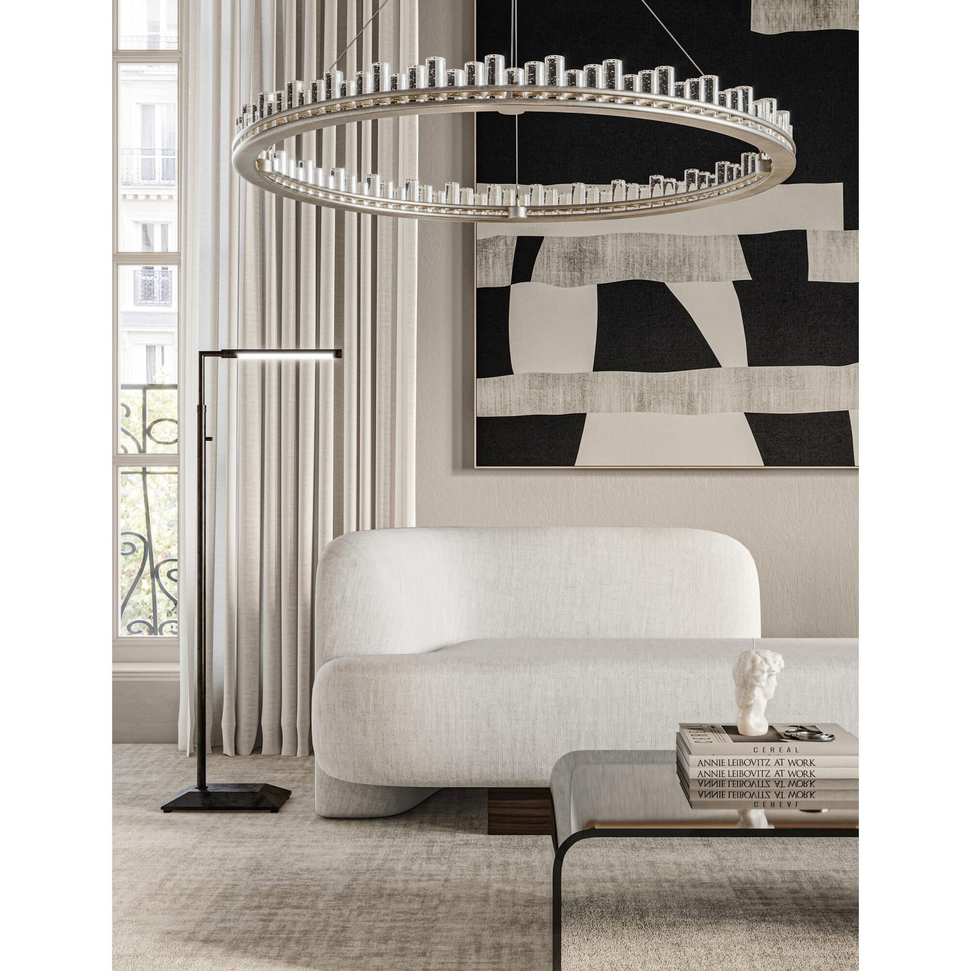 Shown in Contemporary Silver Leaf and Contemporary Silver finish