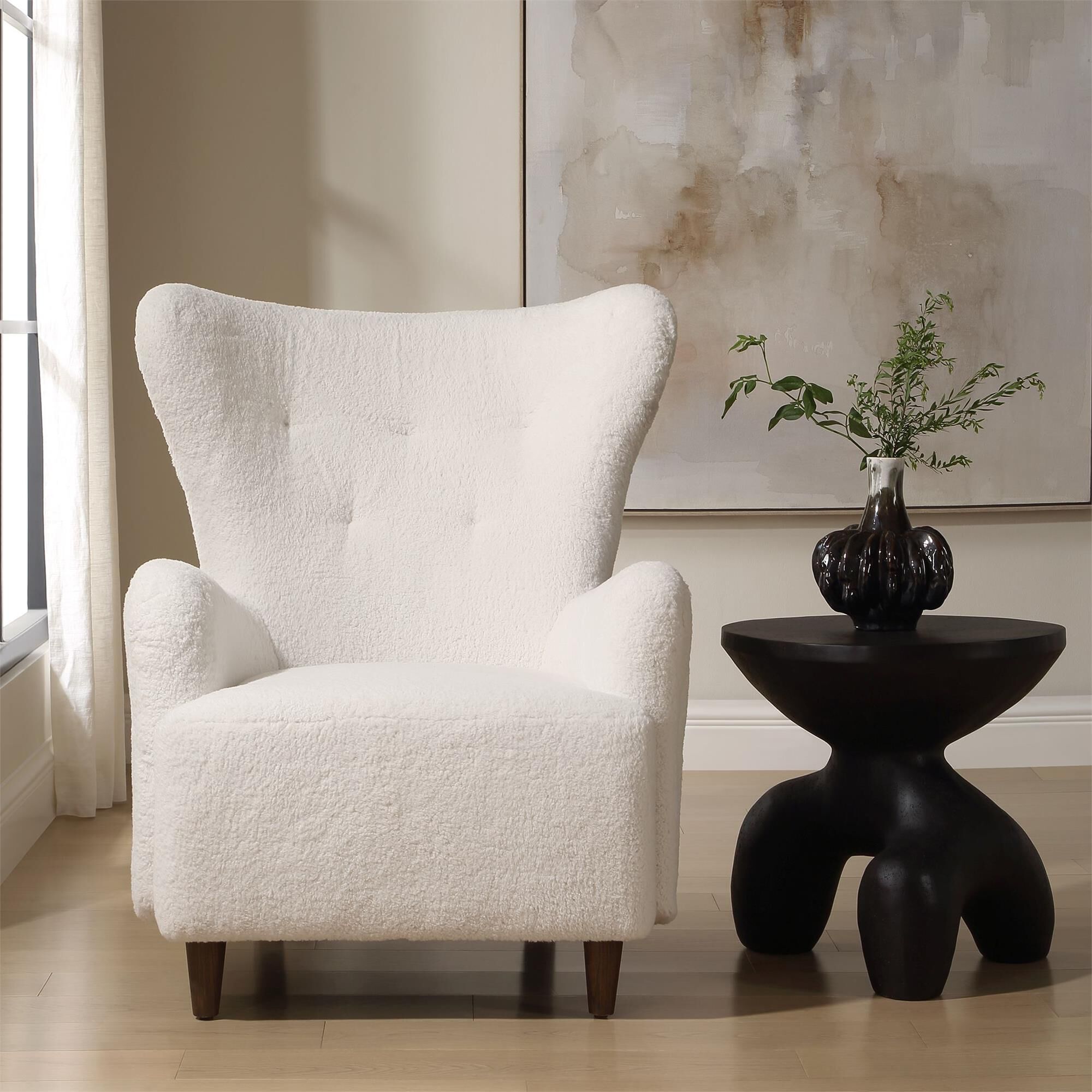 Shown in White finish