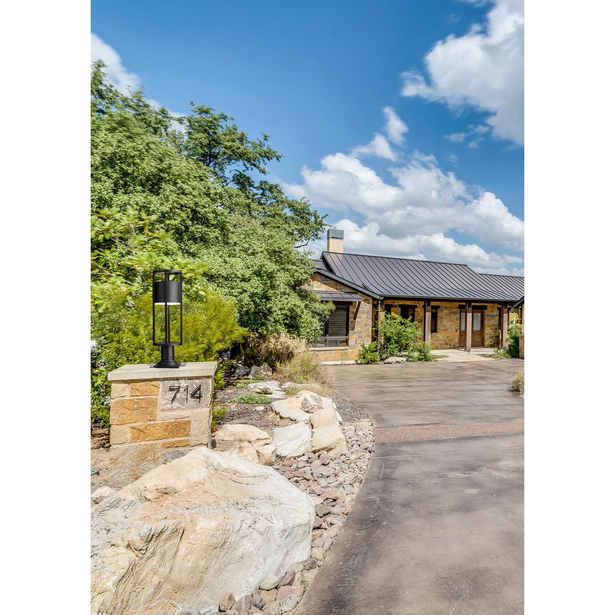 Z-Lite Luca 23 Inch Tall LED Outdoor Pier Lamp