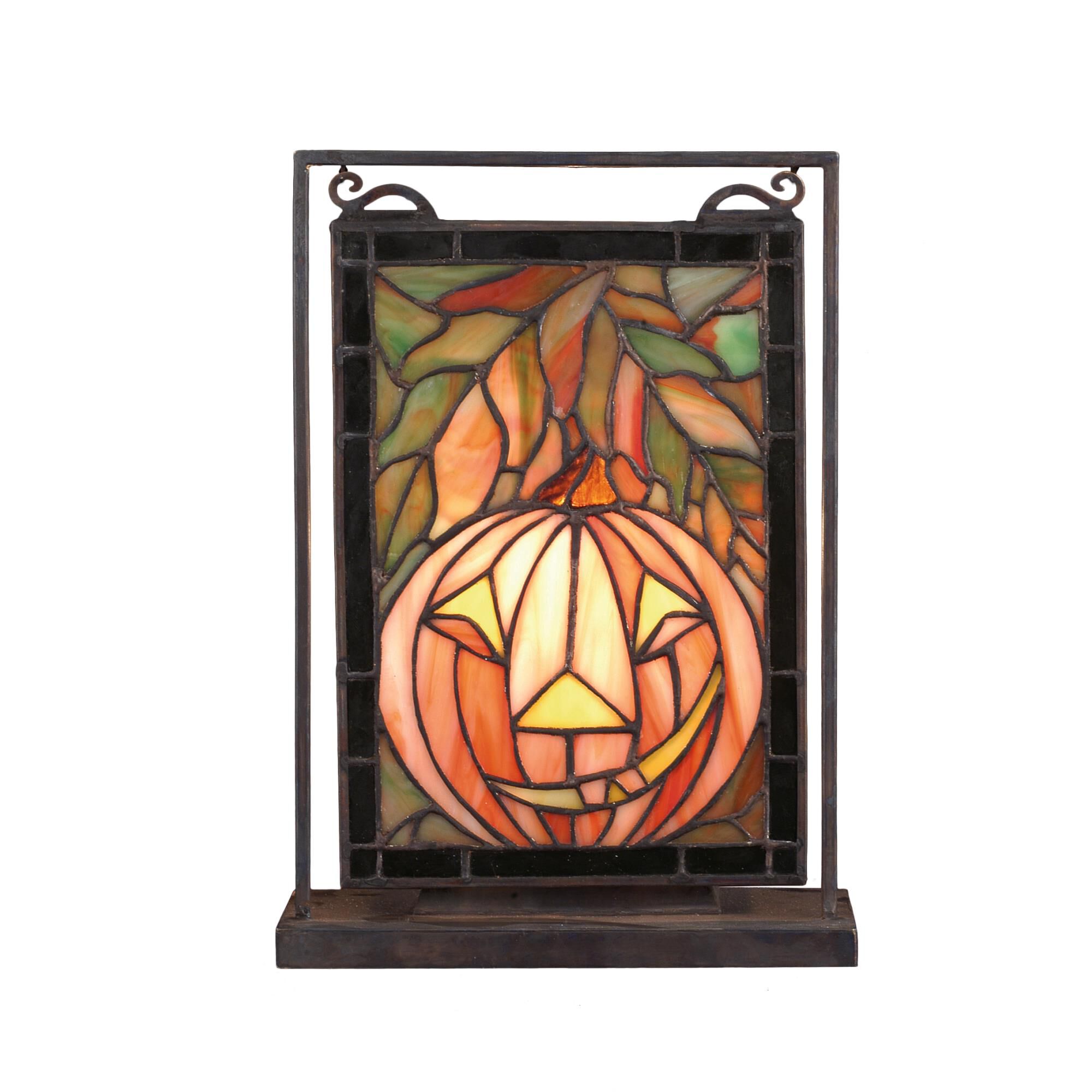 Jack Olantern Stained Glass Panel by Meyda Lighting