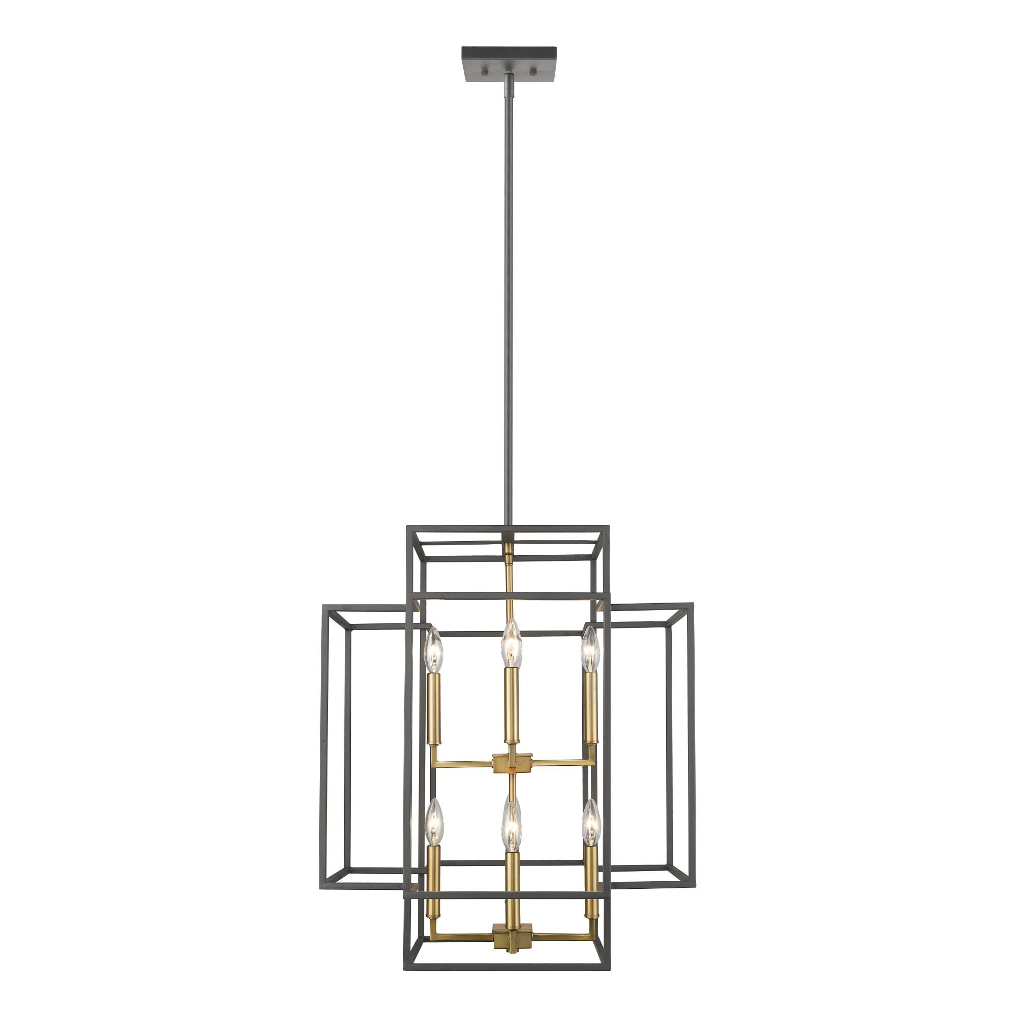 Shown in Bronze + Olde Brass finish and --- glass and --- shade