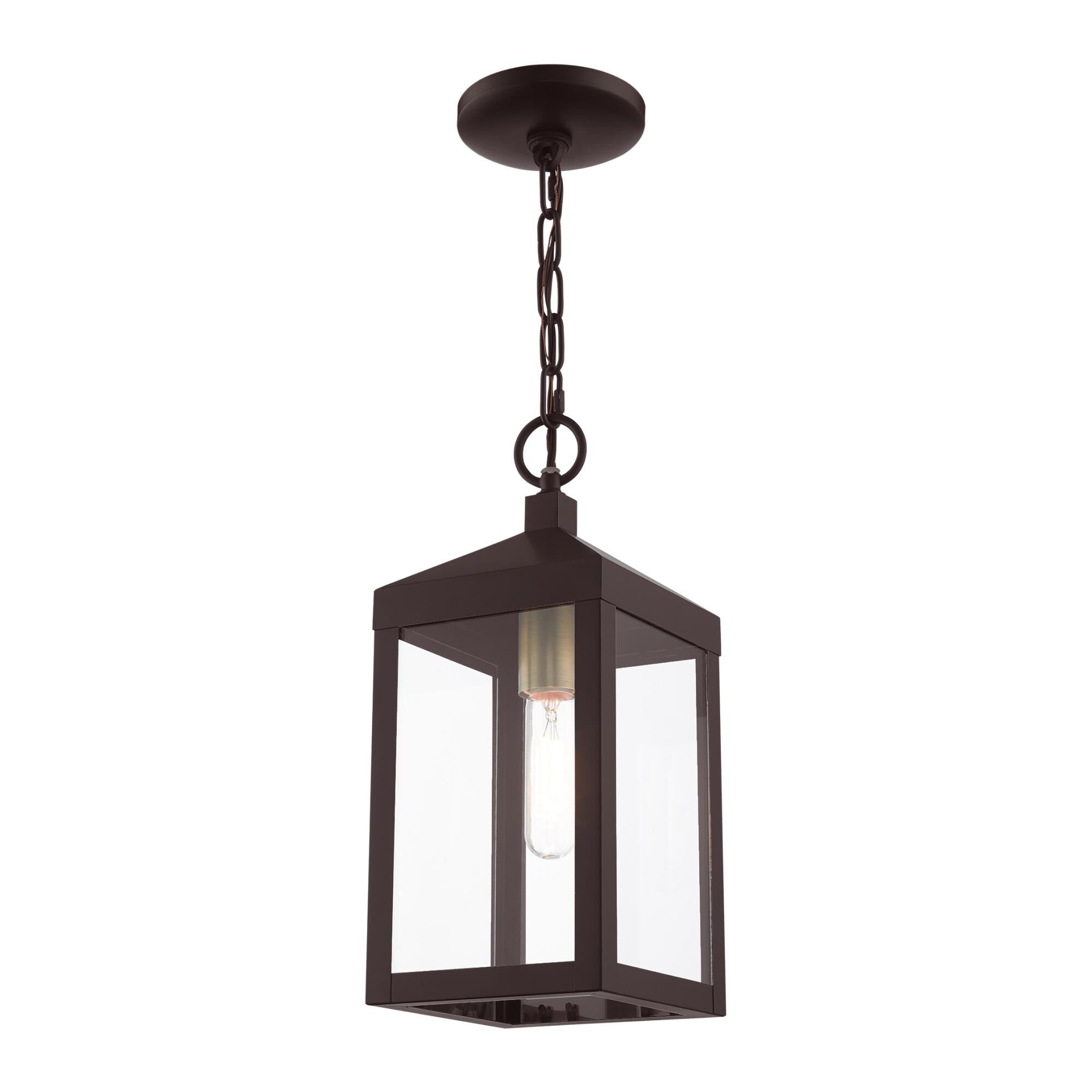 Livex Lighting Nyack 14 Inch Tall Outdoor Hanging Lantern