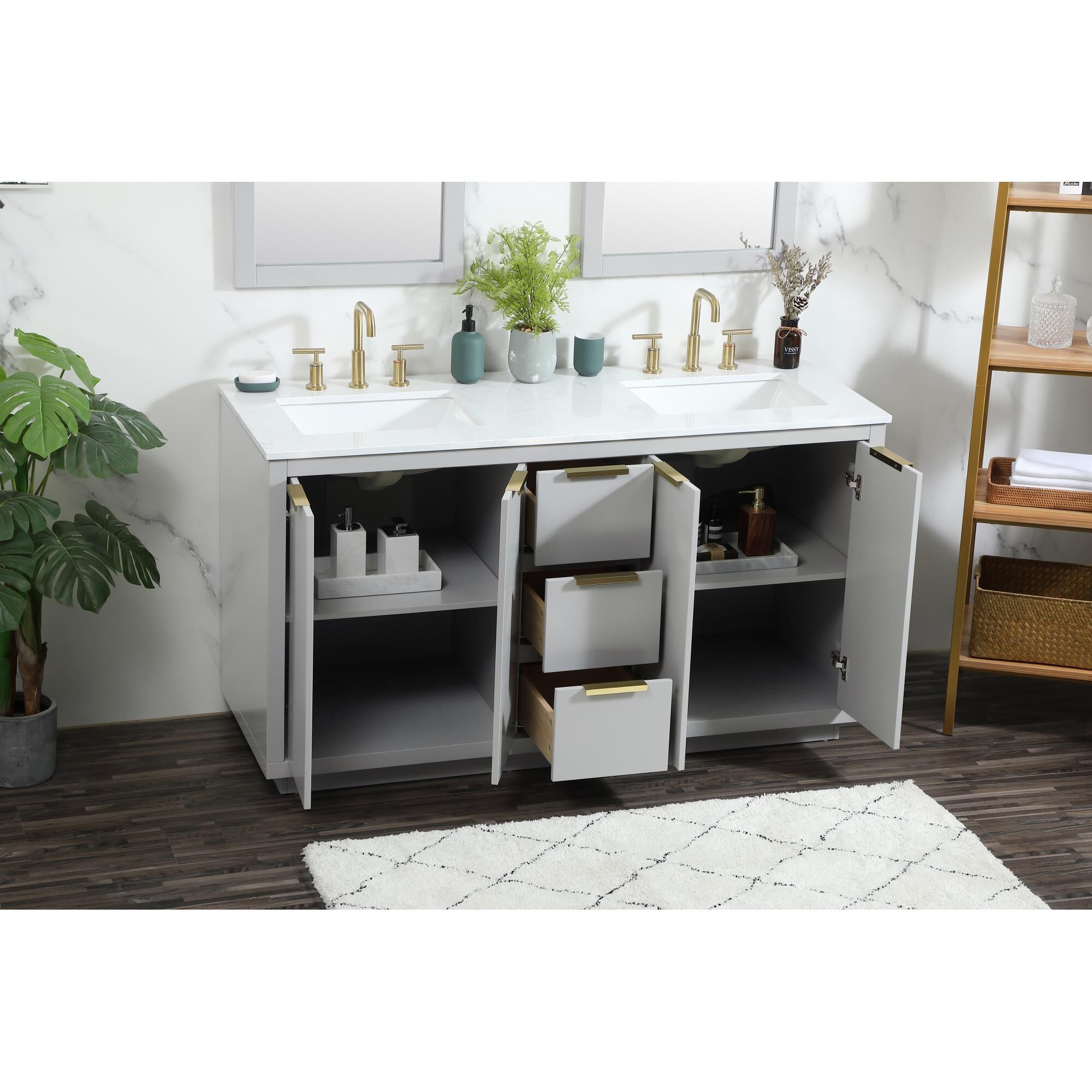 Blake 60 Inch Bath Vanity by Elegant Decor