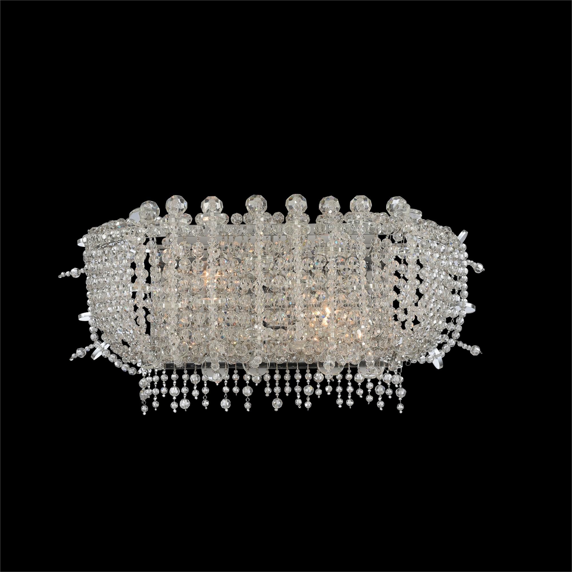 Shown in Chrome finish and Firenze Clear crystal
