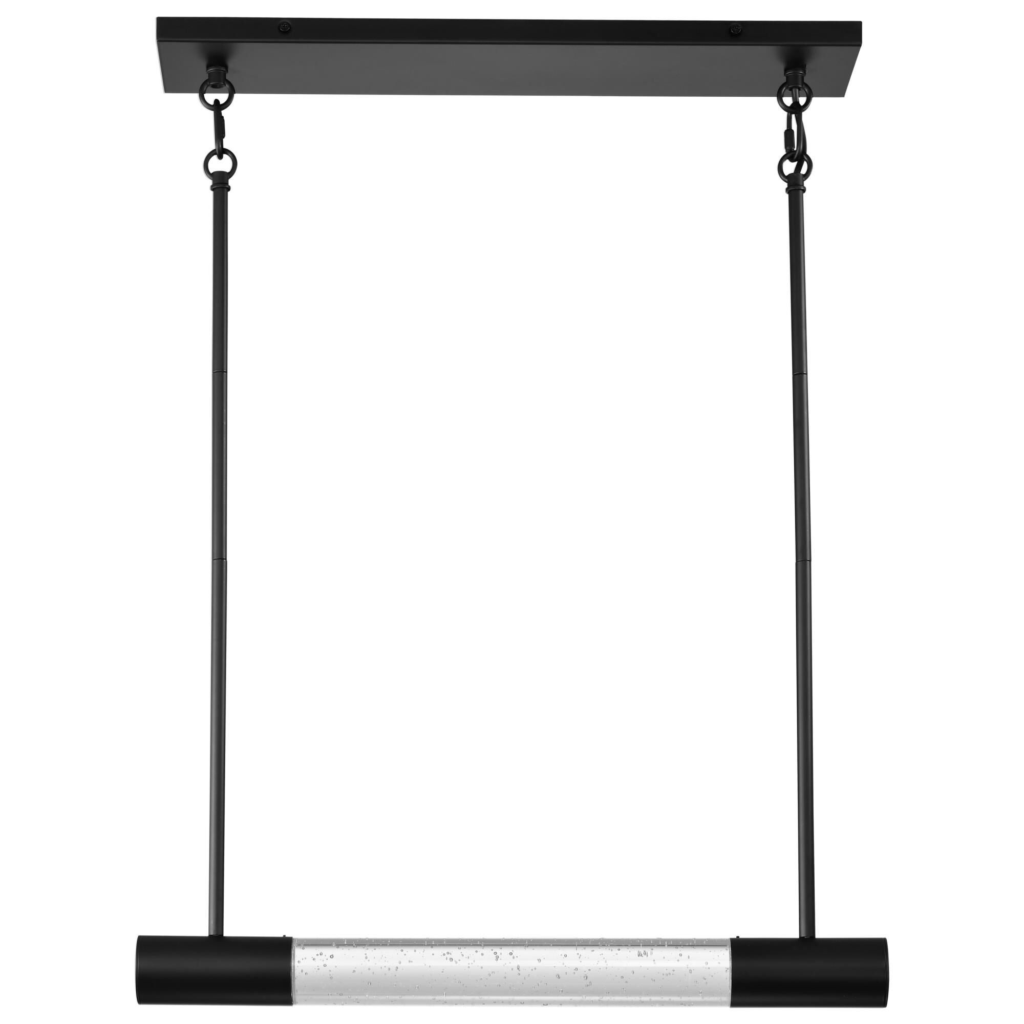 Shown in Matte Black finish and K9 Bubble Crystal glass