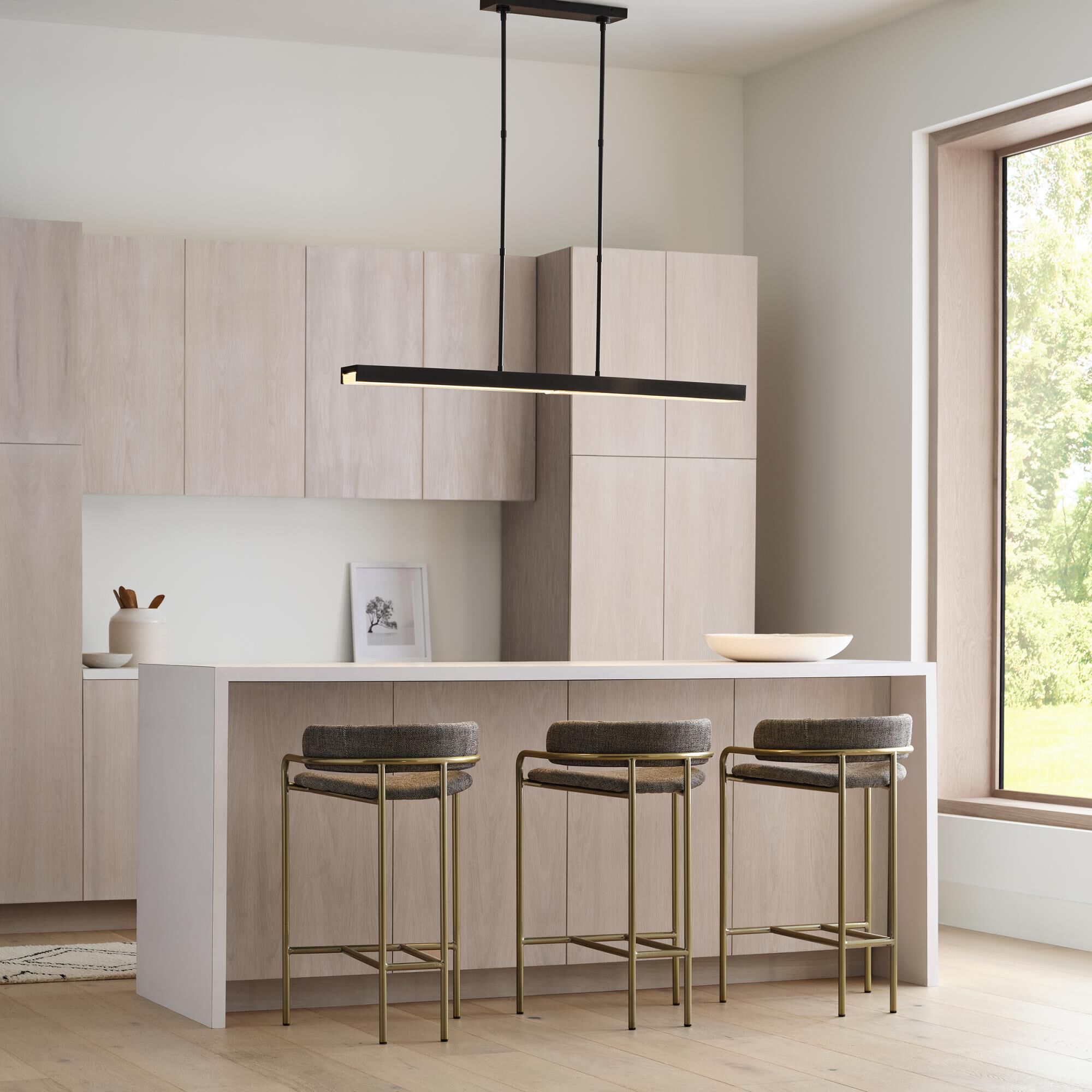 Avroko Maybeck 48 Inch Linear Suspension Light by Visual Comfort Modern Collection