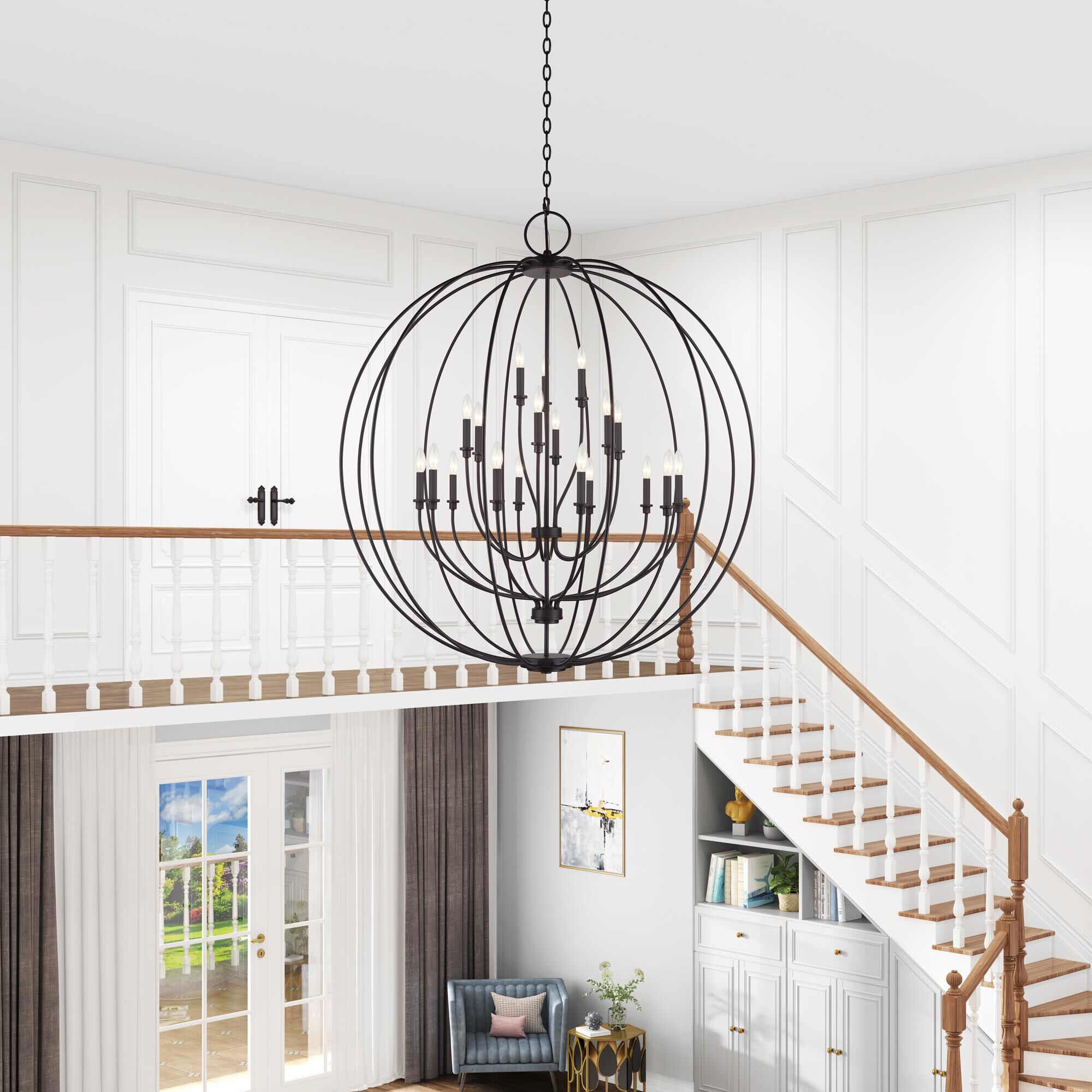 Milania 48 Inch Cage Pendant by Livex Lighting