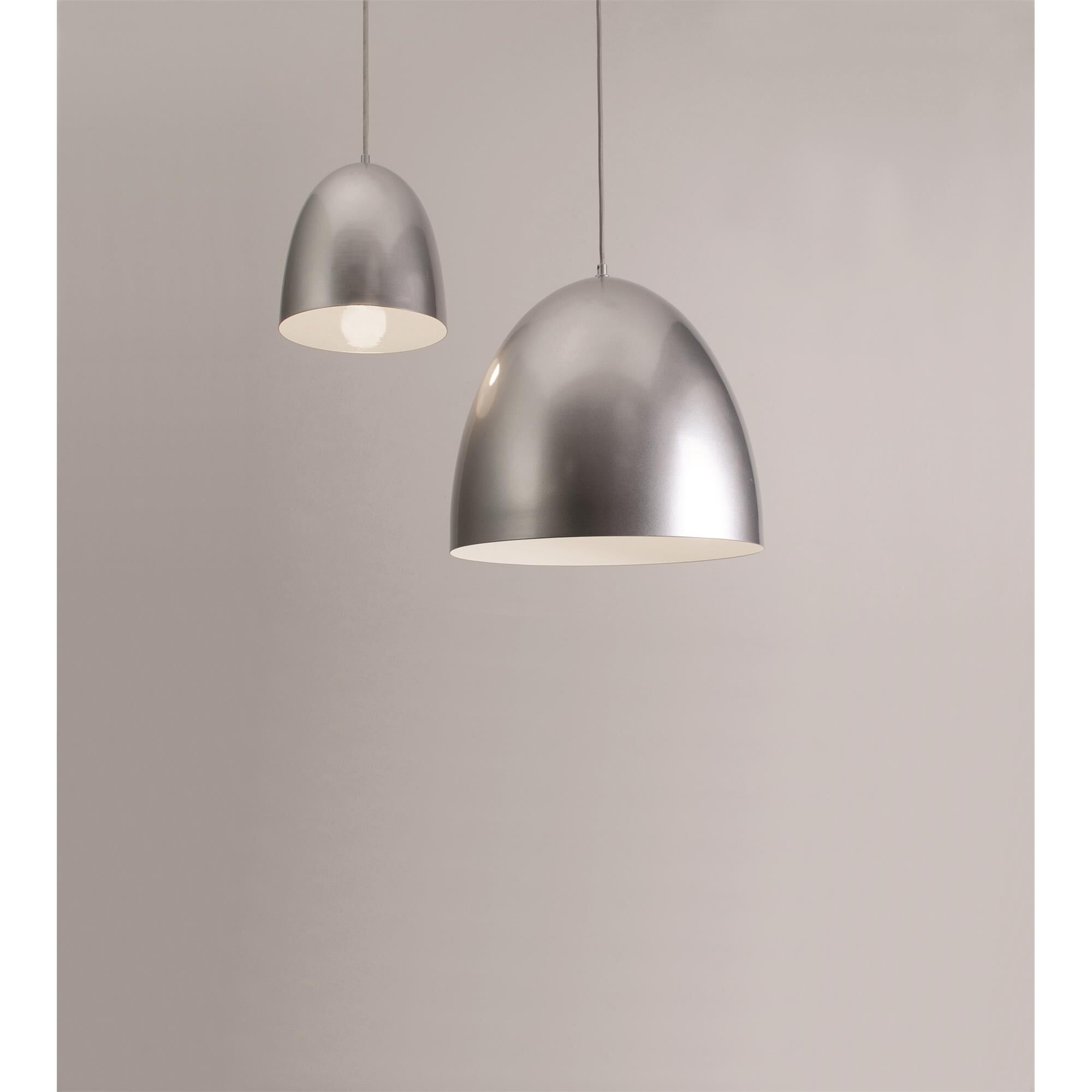 Shown in Silver finish and Silver shade and No Accent accent