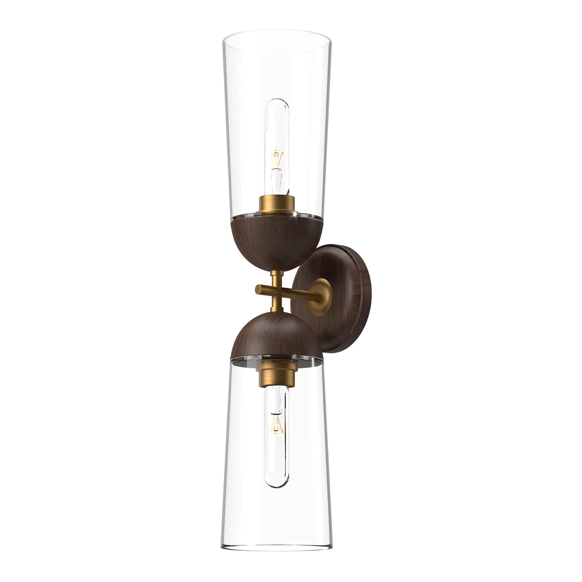 Shown in Aged Gold And Walnut finish