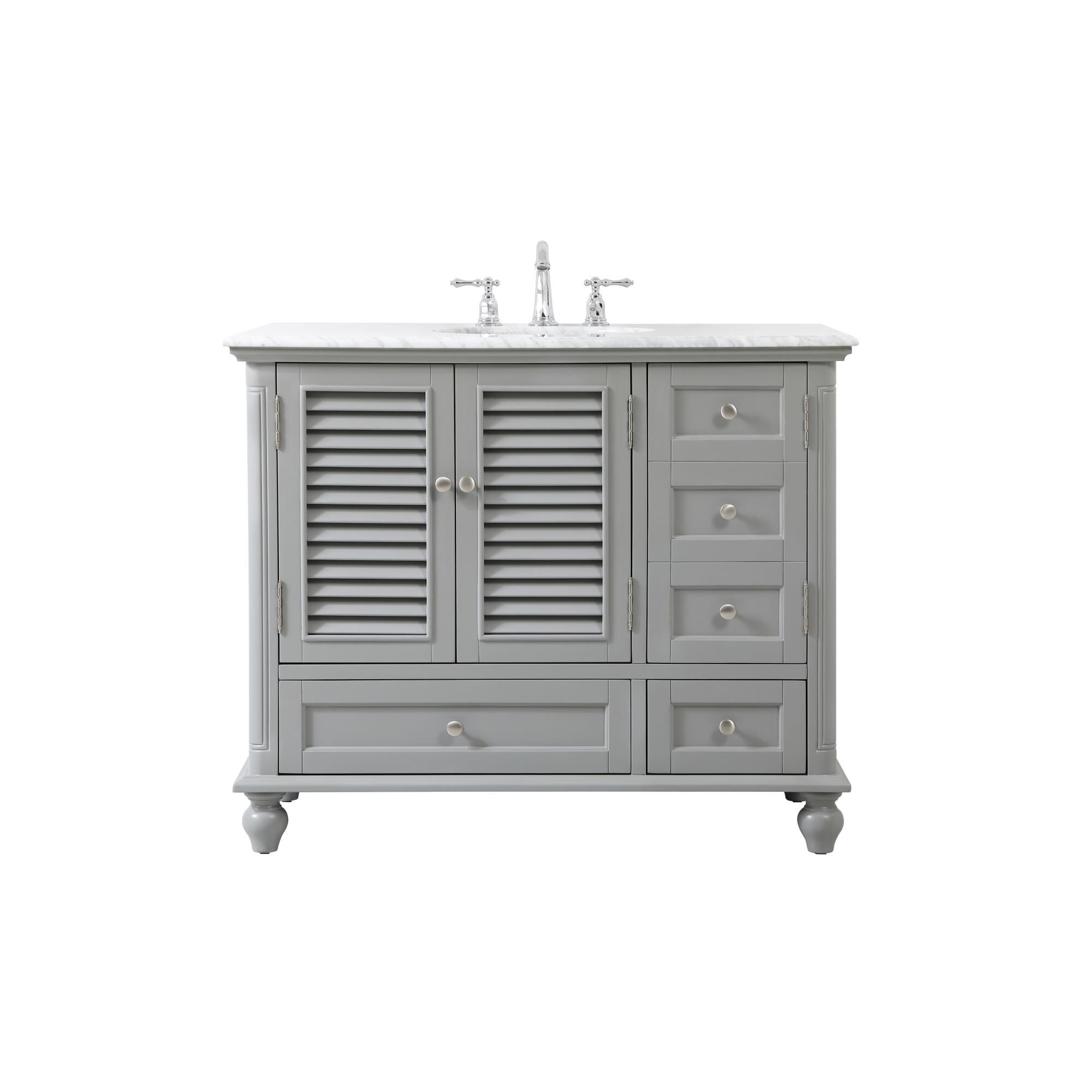 Shown in Grey finish