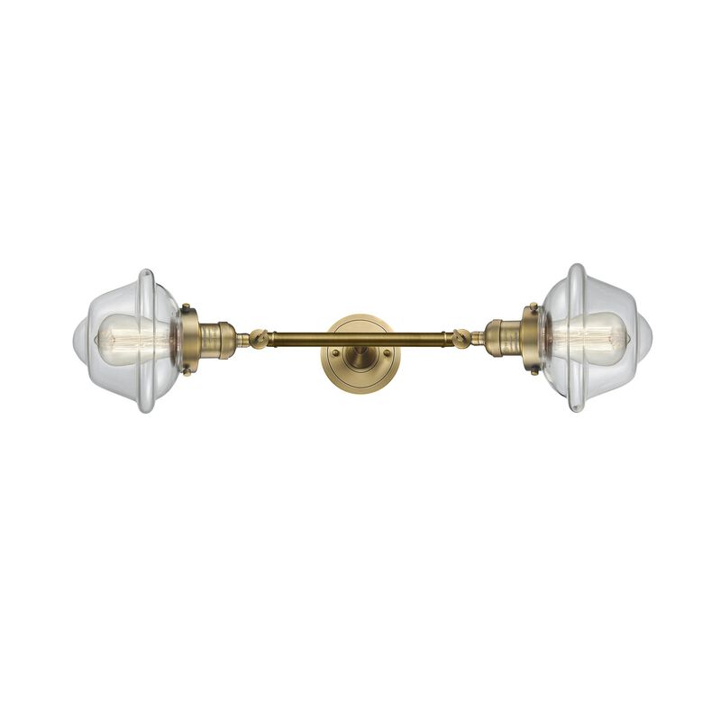 Bruno Marashlian Small Oxford 17 Inch 2 Light Bath Vanity Light by Innovations Lighting