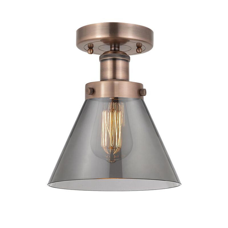 Bruno Marashlian Cone 7 Inch 1 Light Semi Flush Mount by Innovations Lighting