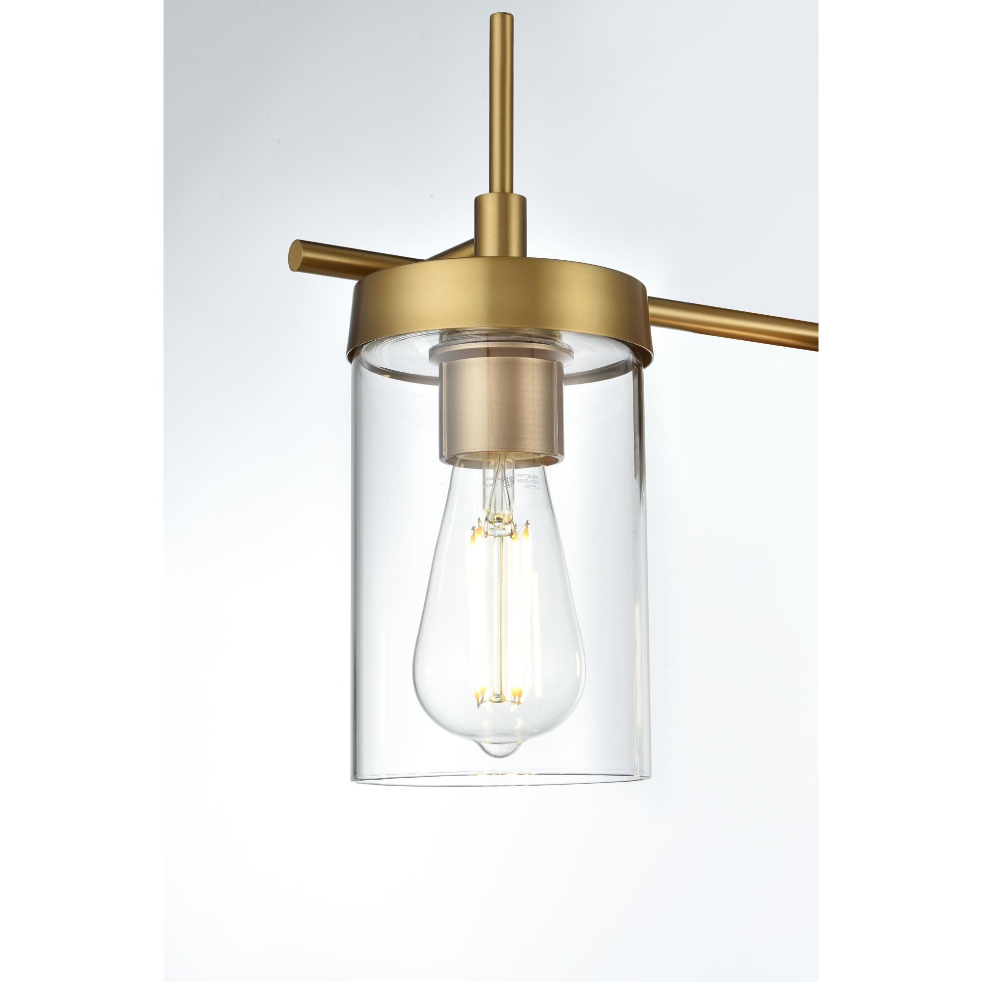 Shown in Satin Gold And Clear finish