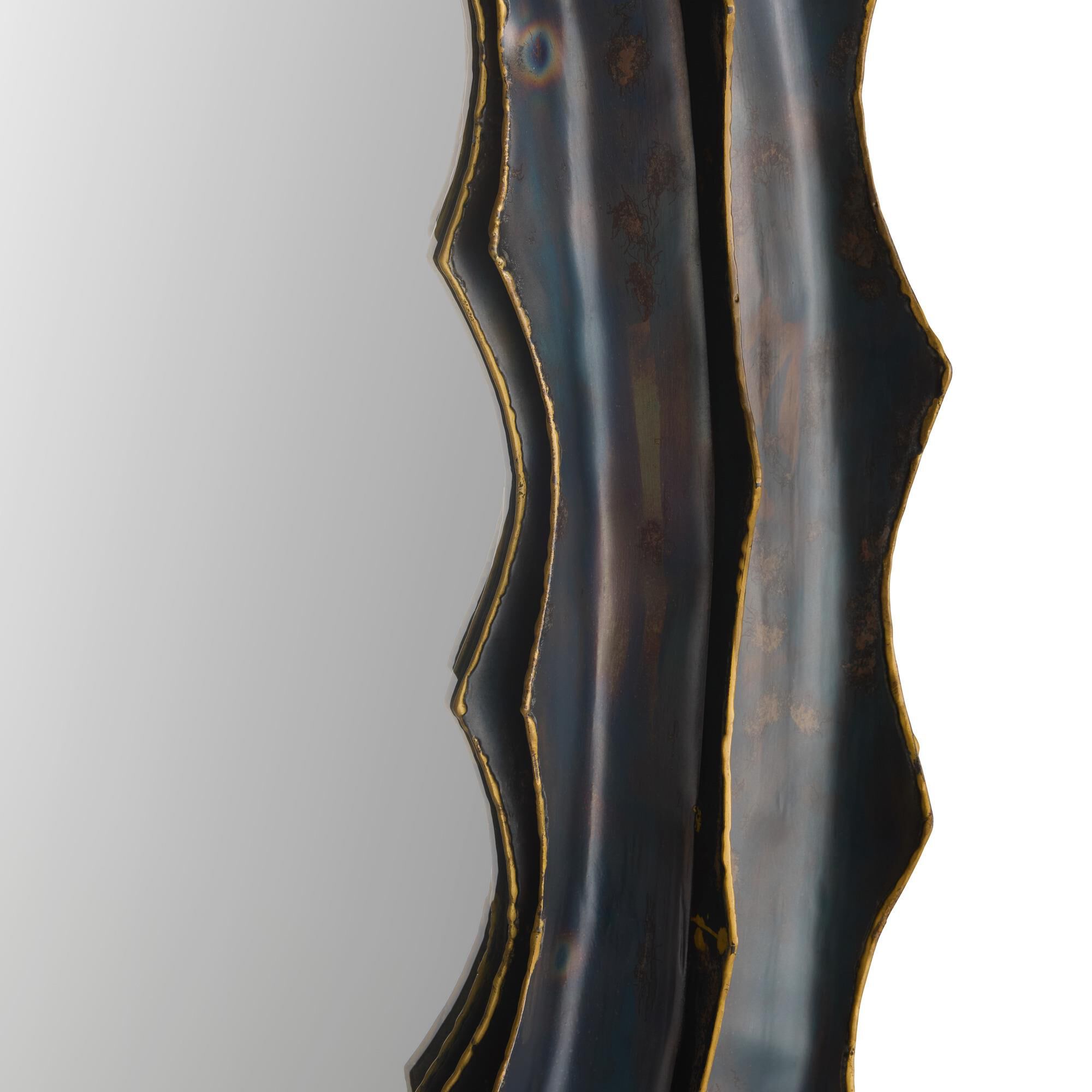 Shown in Burnt Iron finish and Plain accent