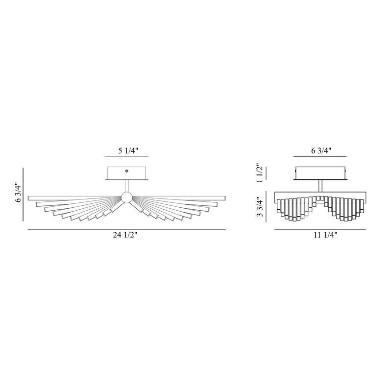 Seraph Semi Flush Mount by Eurofase Lighting