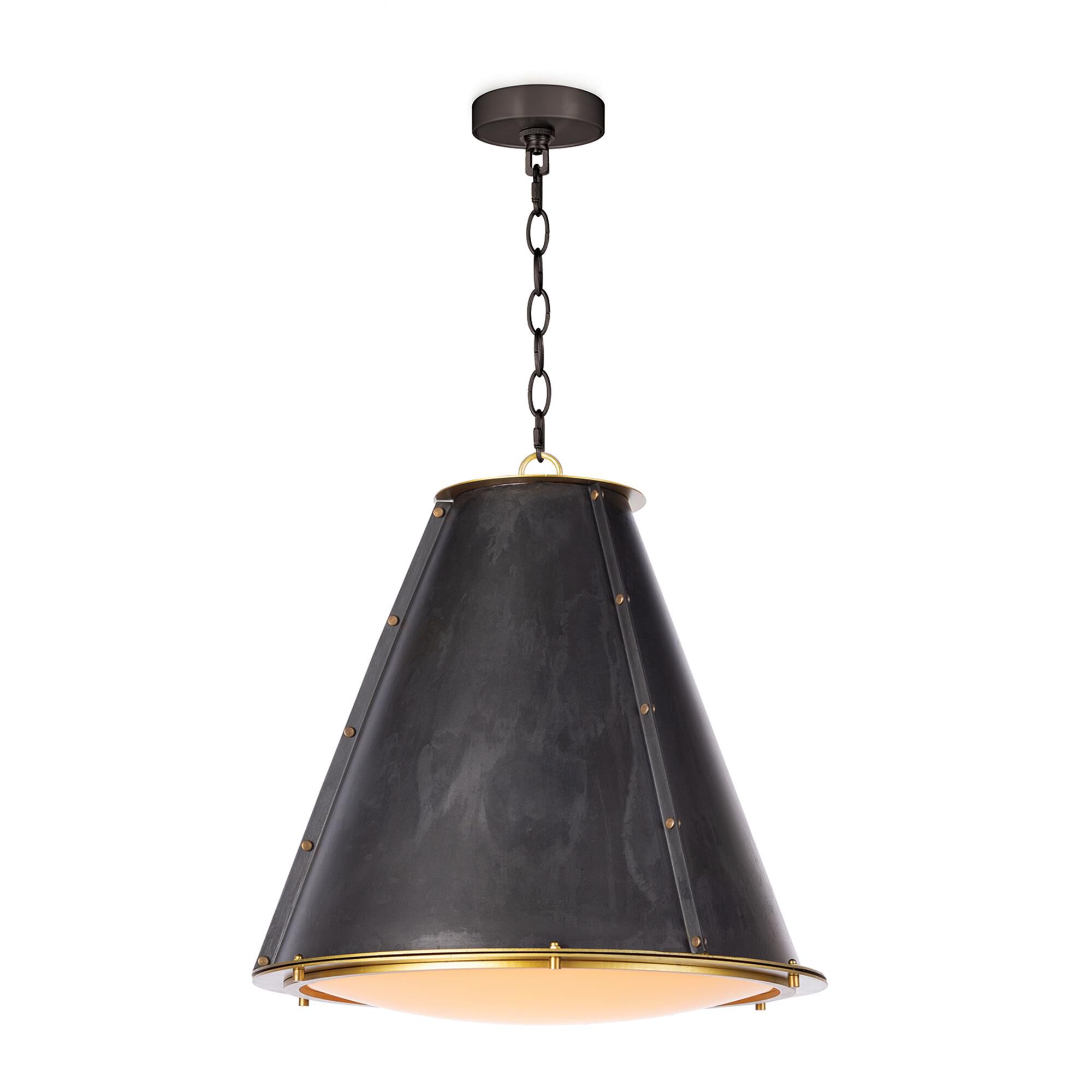 Shown in Blackened Brass finish