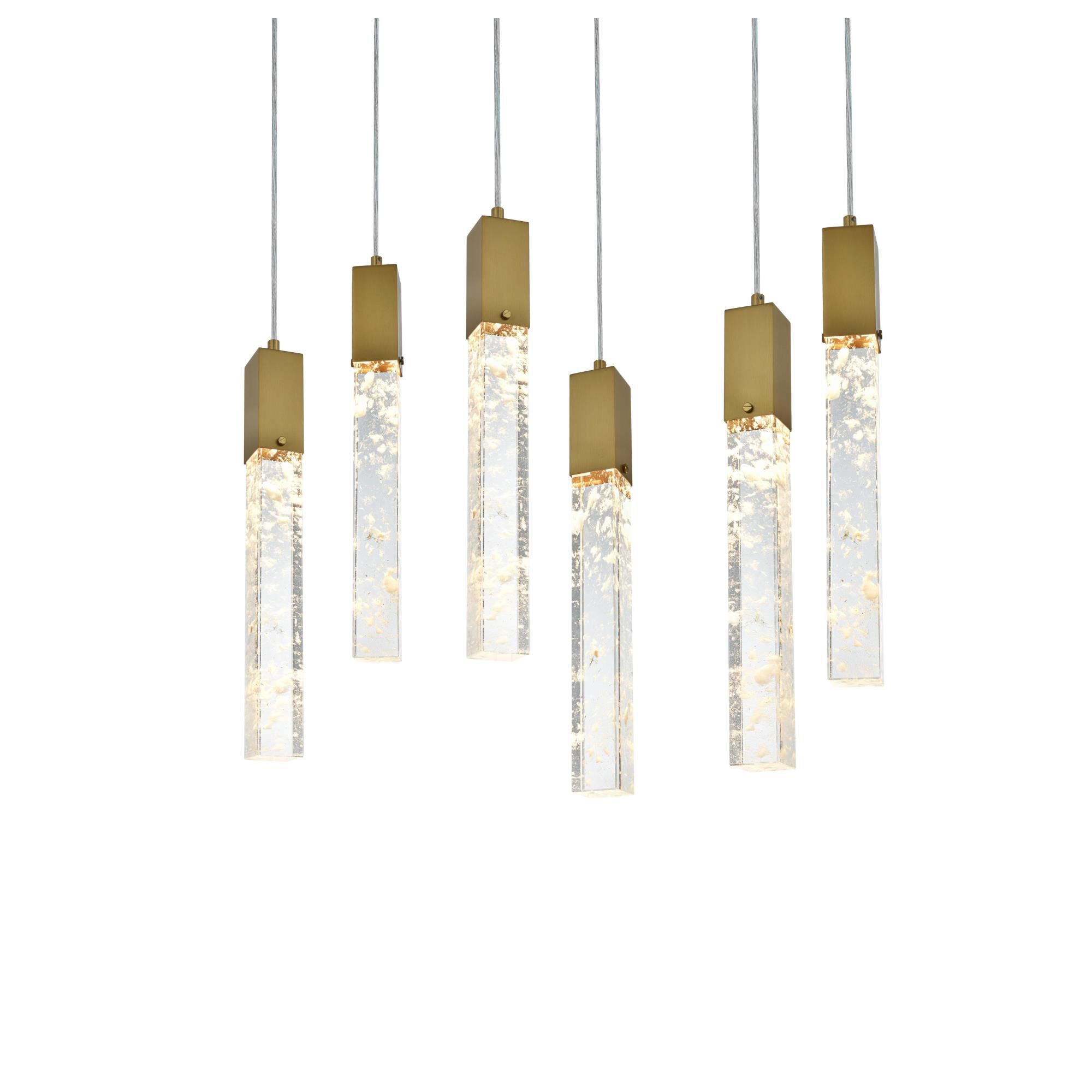 Shown in Satin Gold finish and Rc crystal and Clear glass