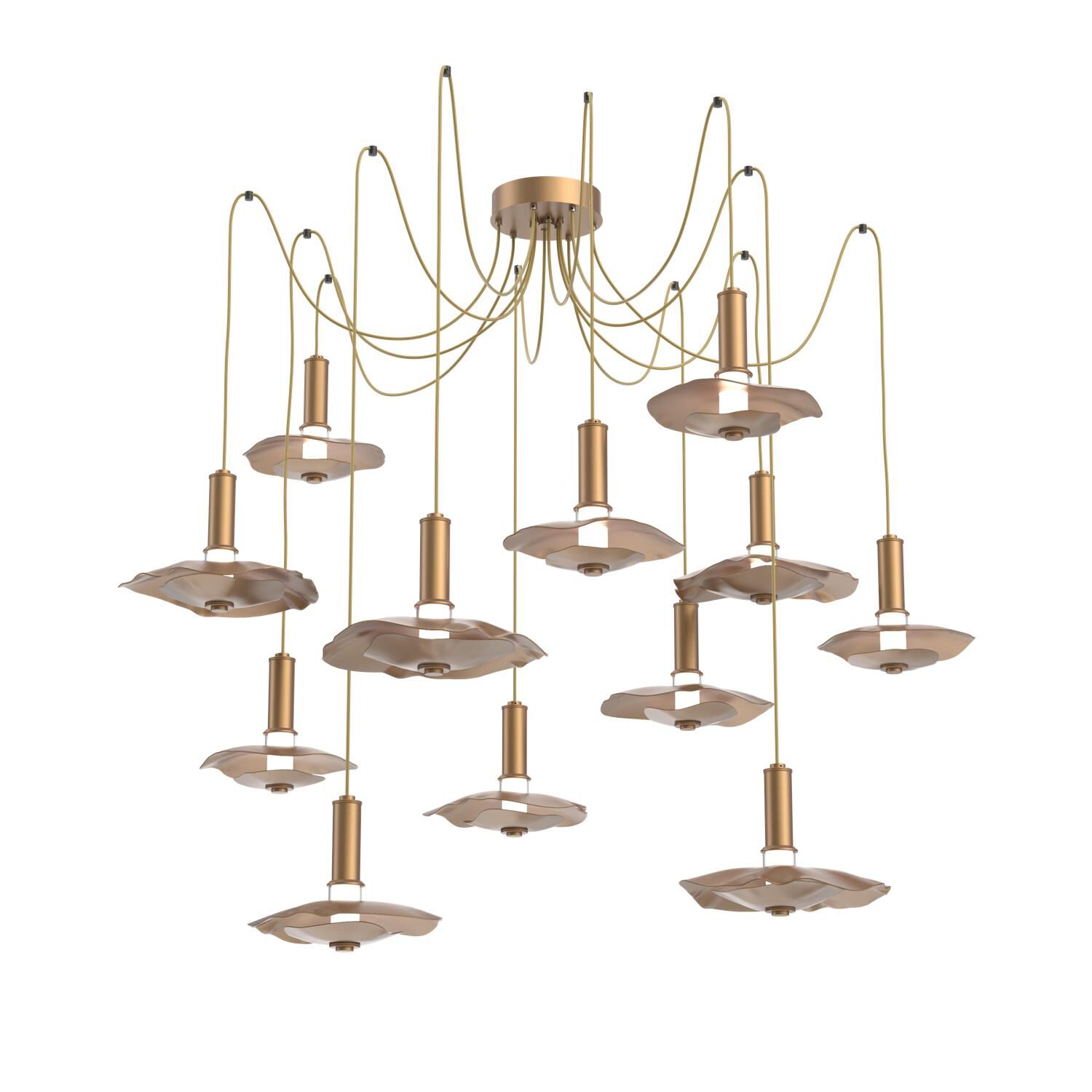 Shown in Novel Brass finish and Novel Brass accent