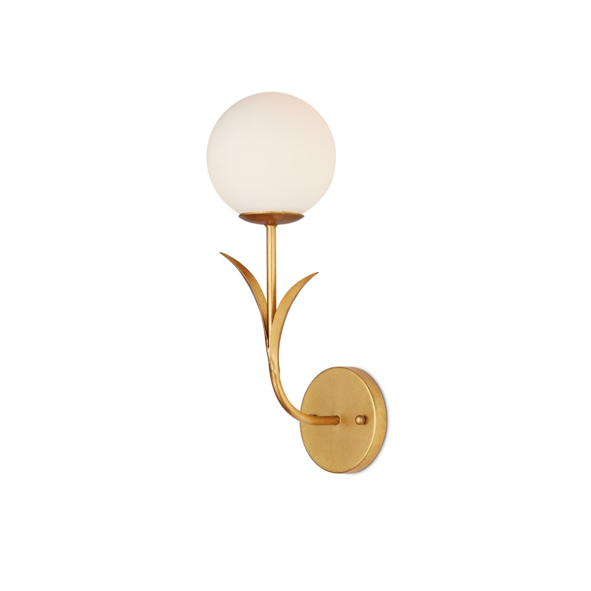 Shown in Contemporary Gold Leaf and Frosted White finish