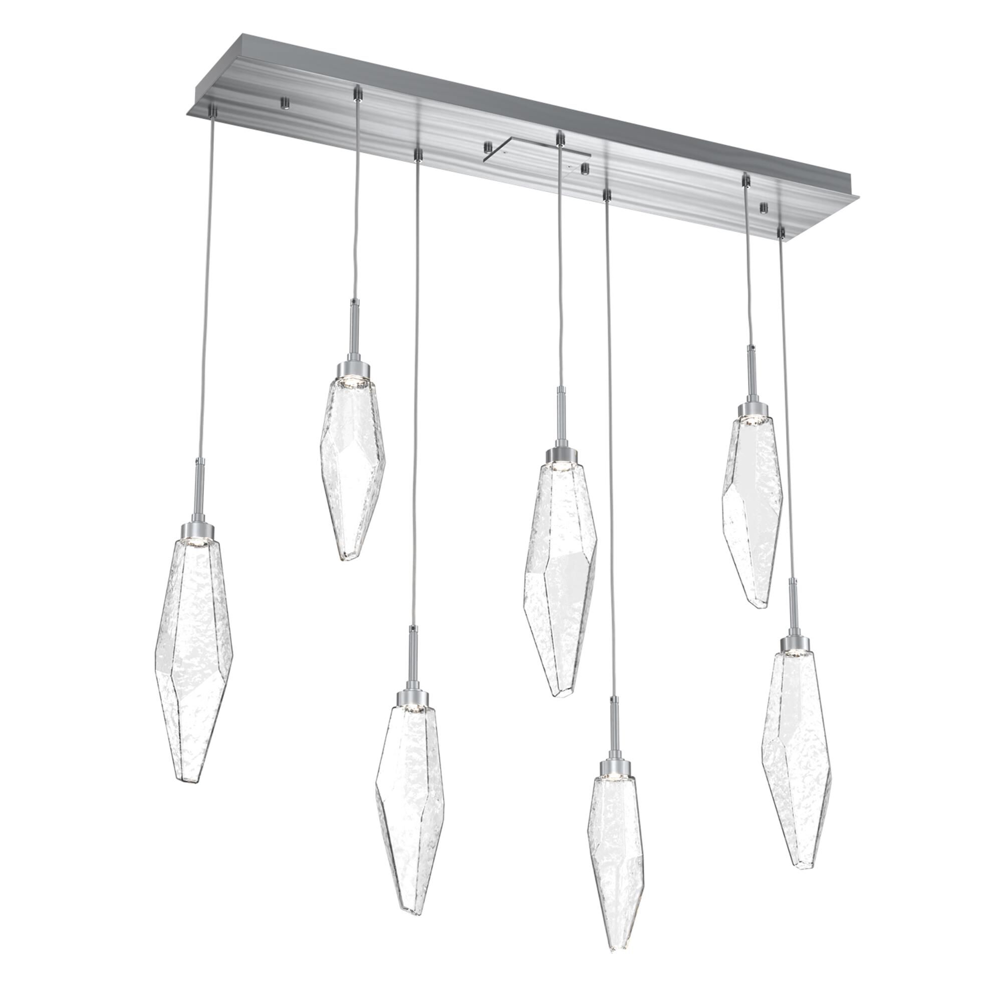 Shown in Graphite finish and Chilled Clear glass