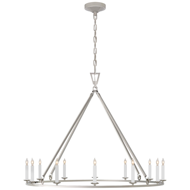 Chapman & Myers Darlana 40 Inch 12 Light Chandelier by Visual Comfort Signature Collection