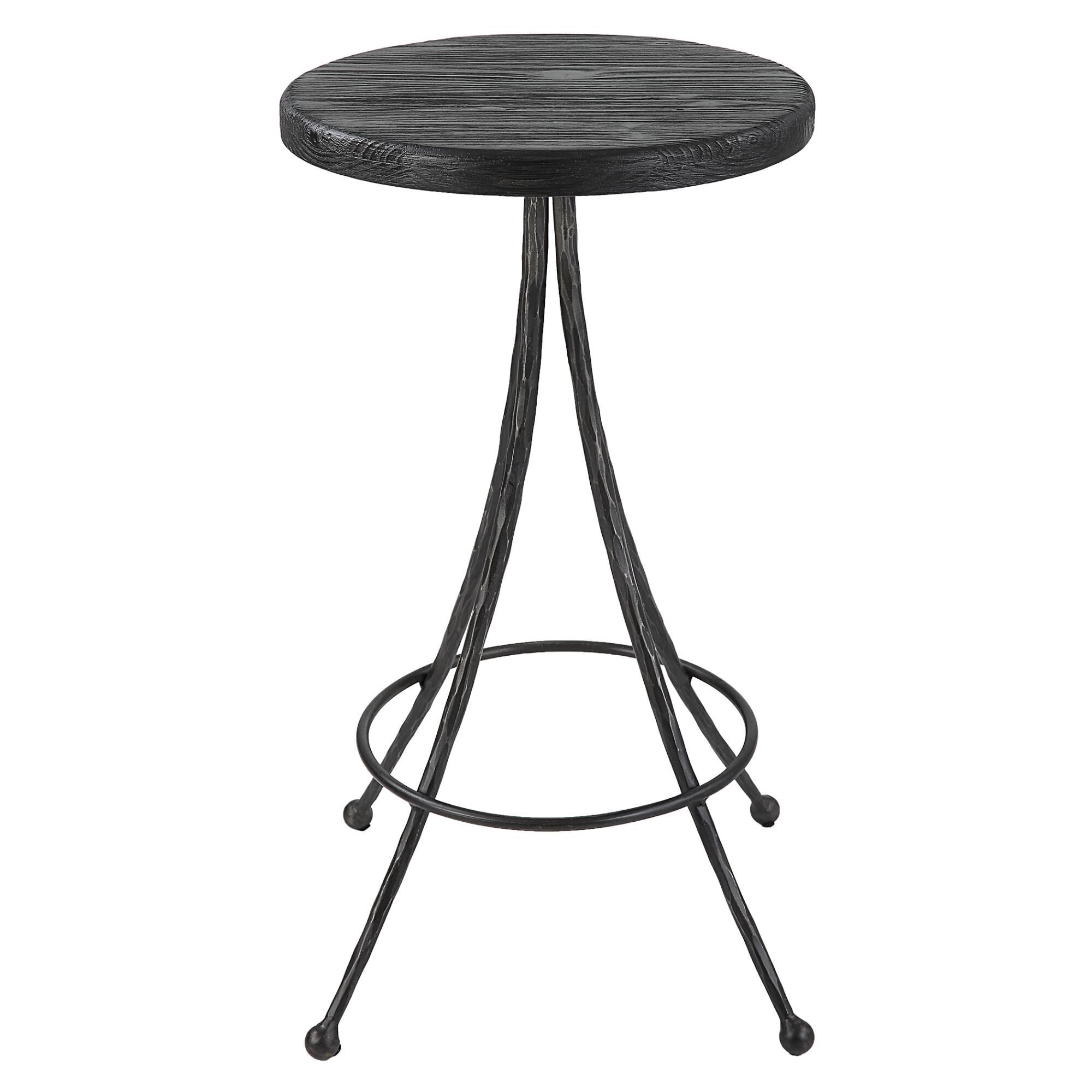Shown in Add Industrial Flair To Your Kitchen With This Sturdy Counter Stool. Crafted Of Solid Pine With Text finish
