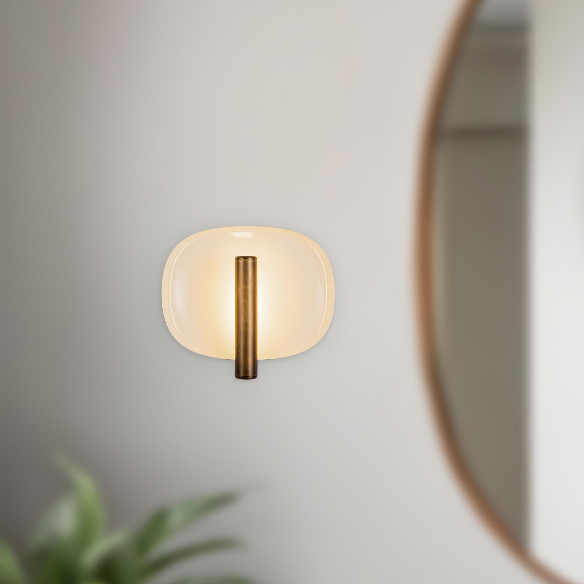 Shown in Pearl White and Vintage Brass finish and Frosted Acrylic Diffuser glass