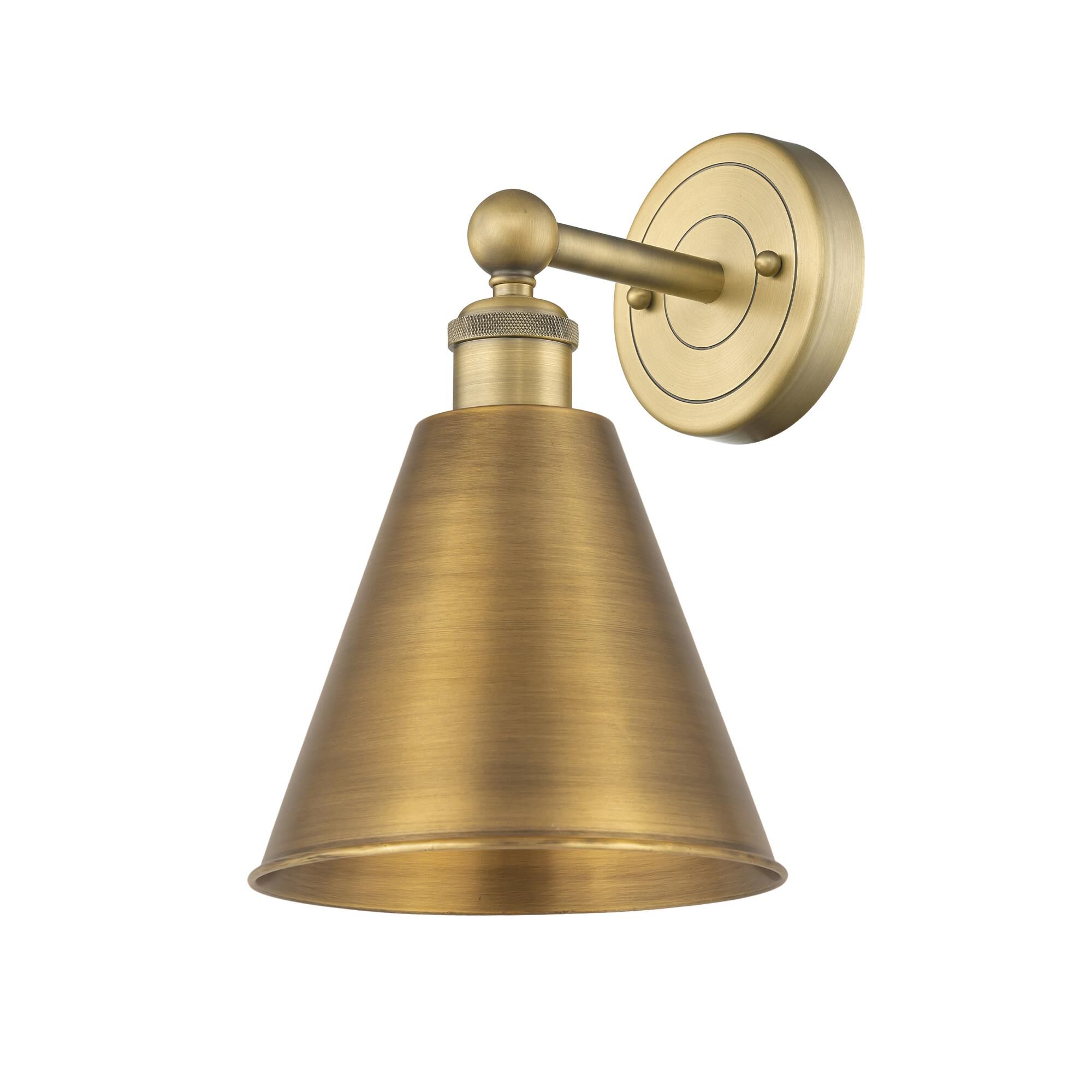 Shown in Brushed Brass finish and Brushed Brass shade