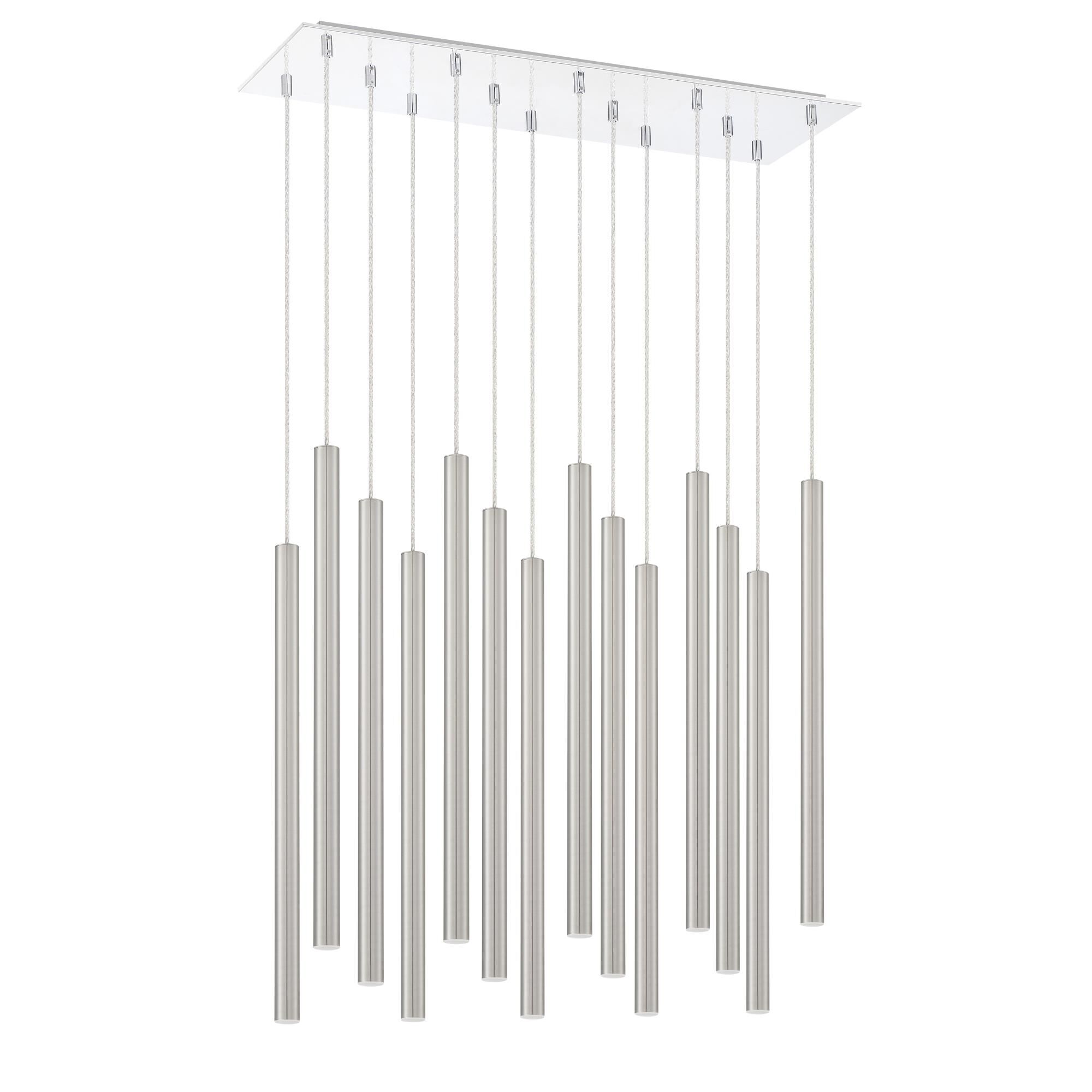 Shown in Chrome finish and Steel glass and Steel shade