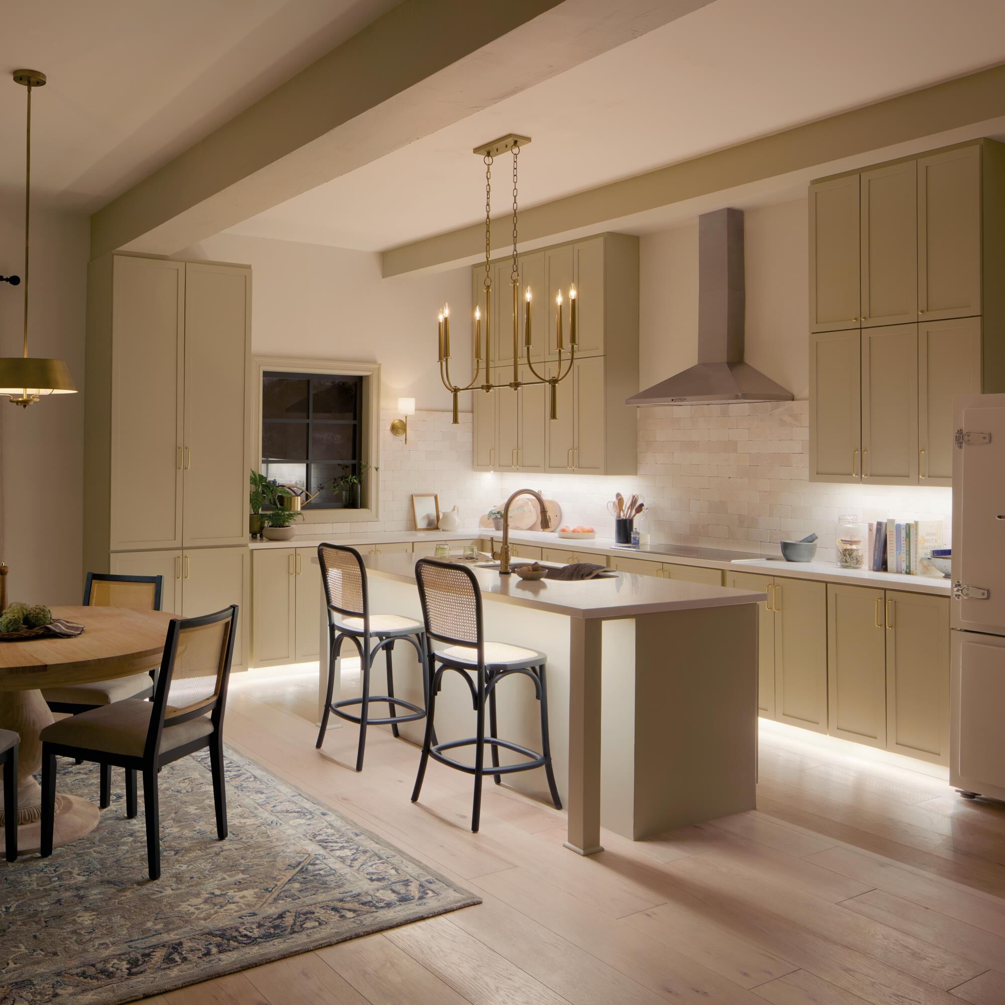 Shown in Brushed Natural Brass finish