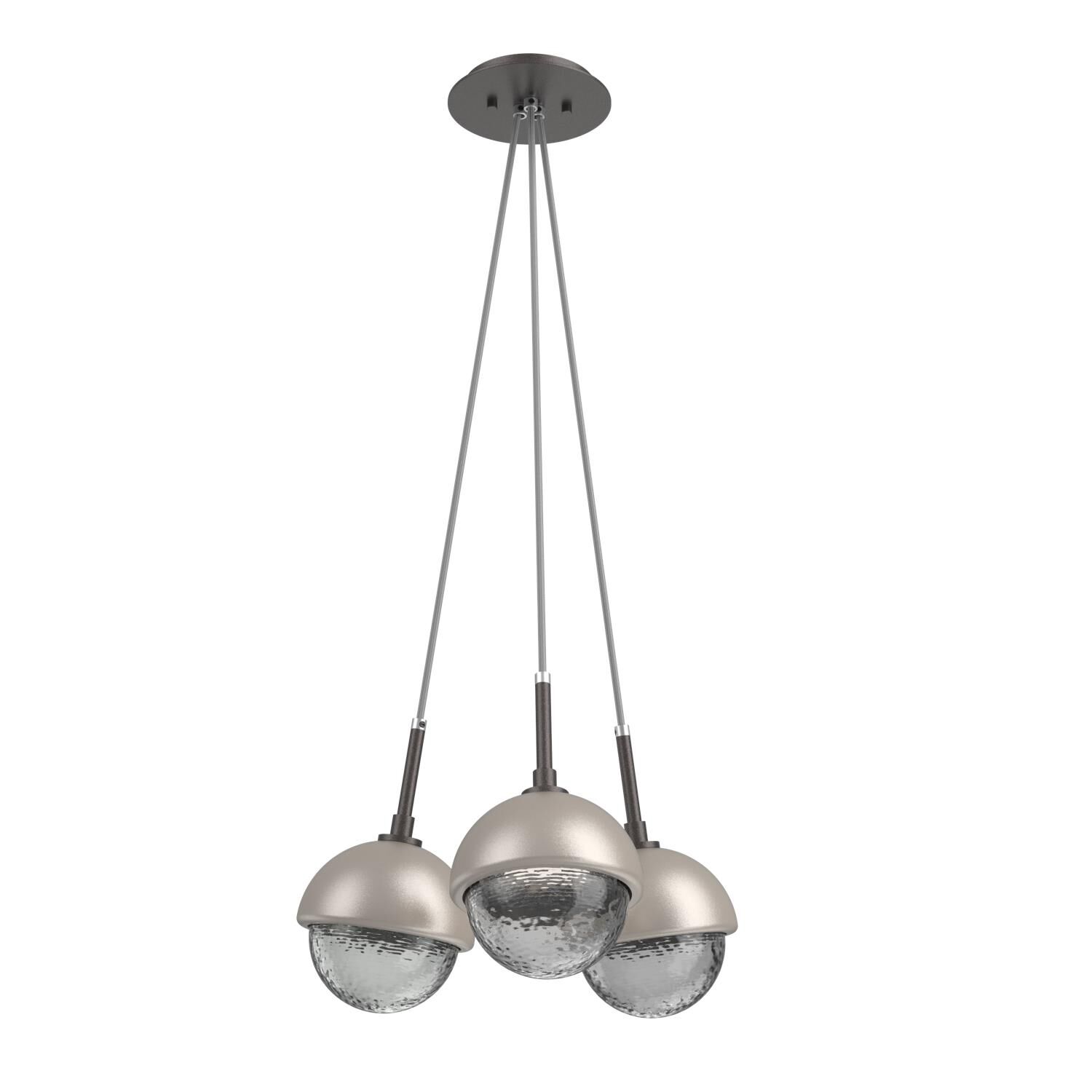Shown in Graphite finish and Smoke glass and Beige Silver accent
