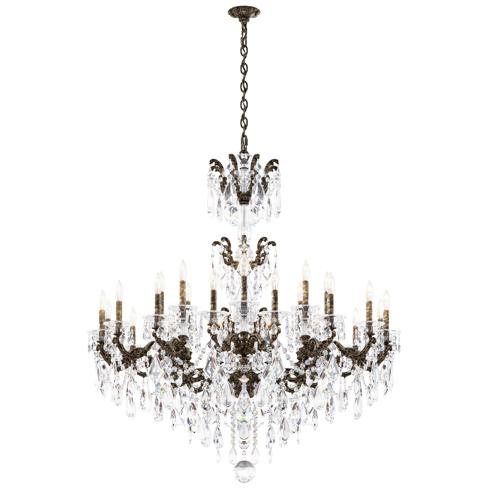 Shown in Heirloom Bronze finish and Clear Radiance crystal