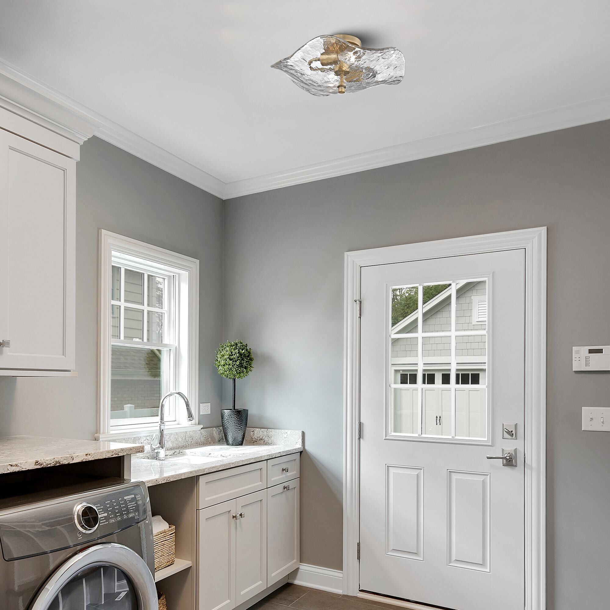 Samara 7 Inch Semi Flush Mount by Golden Lighting