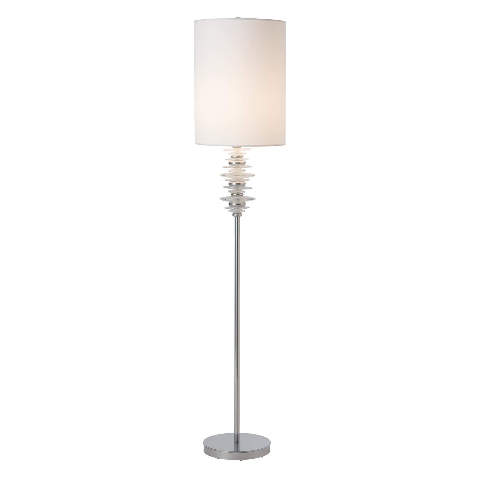 Shown in Sterling finish and White shade