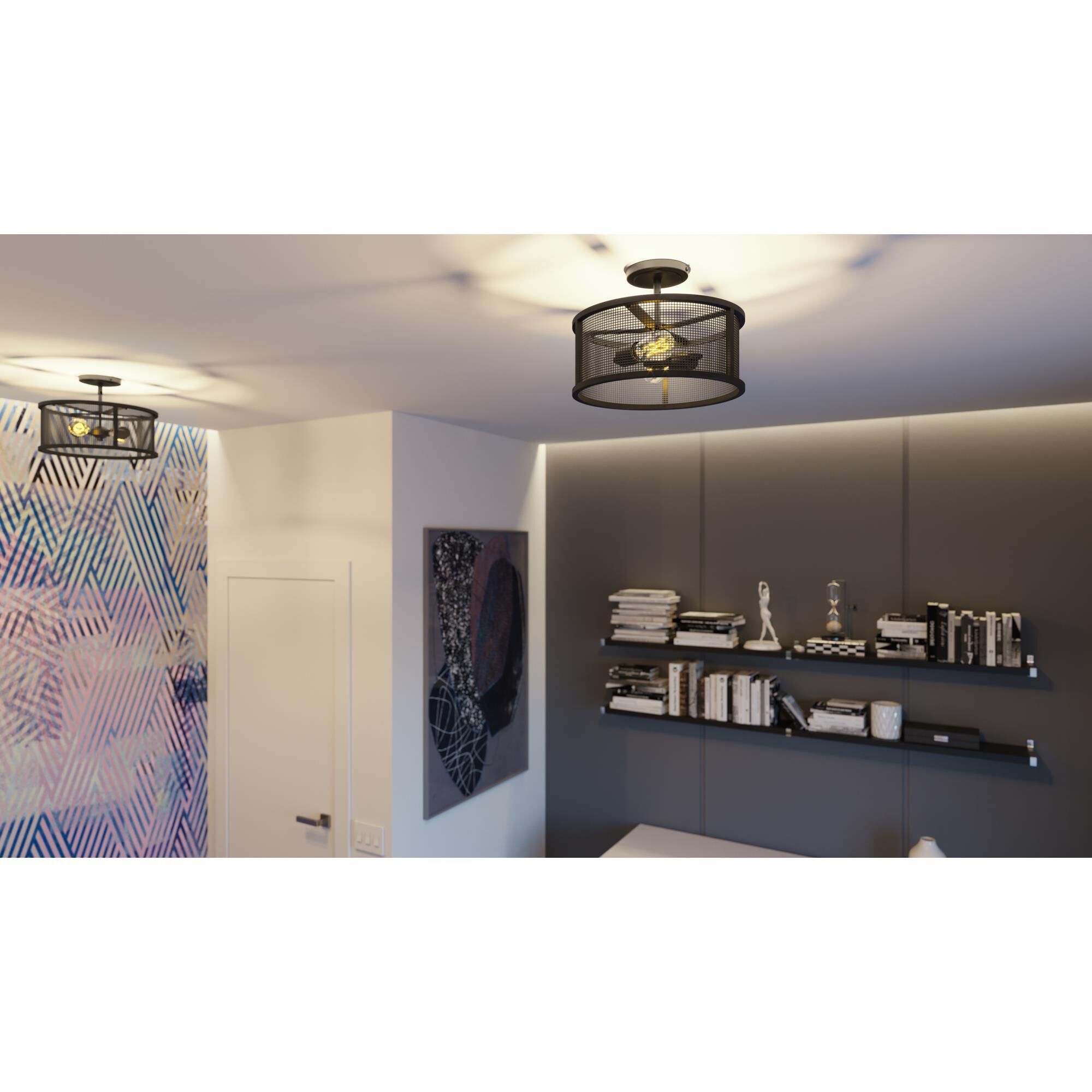 Shown in Bronze finish and Bronze and Copper Steel shade