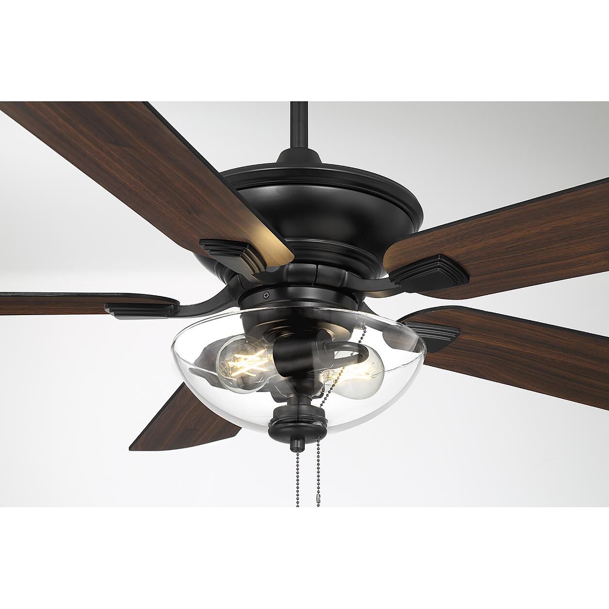 Modern 52 Inch Ceiling Fan with Light Kit by Meridian Lighting