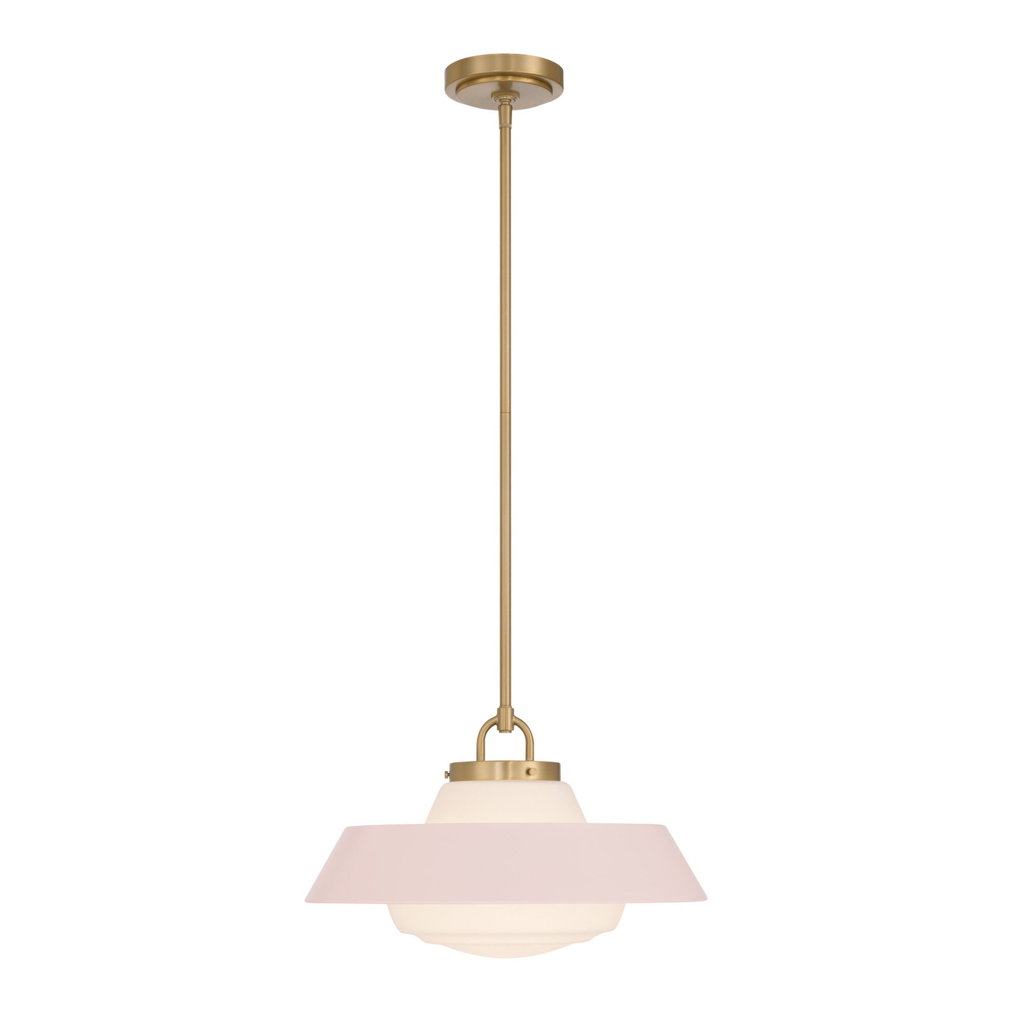 Shown in Vibrant Gold finish and Steel glass and Steel shade