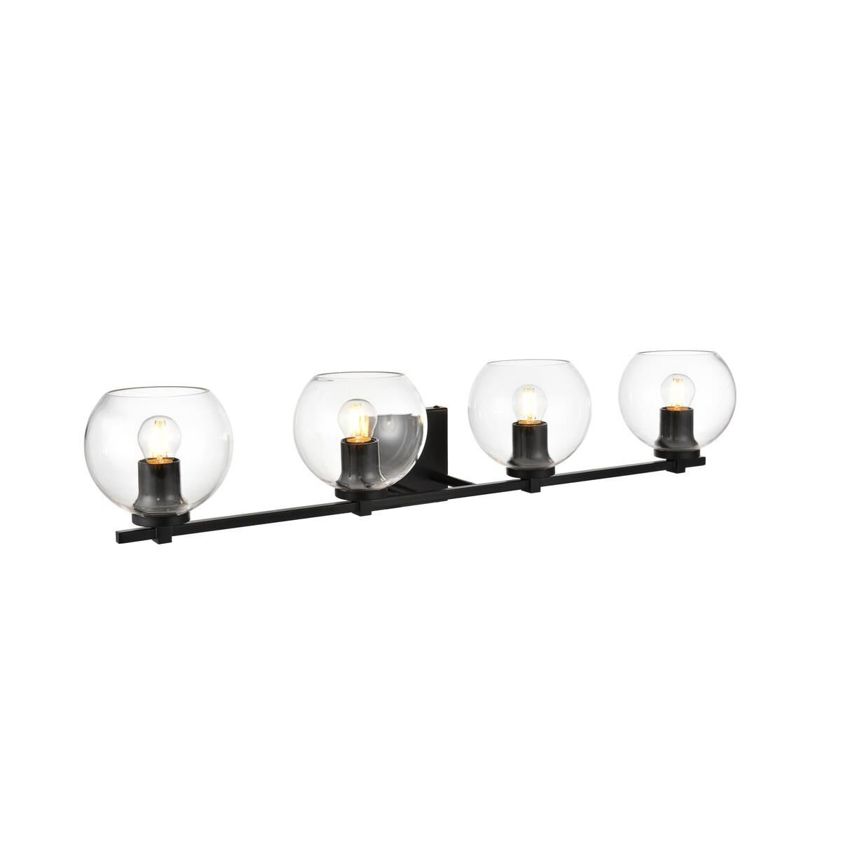 Juelz 34 Inch 4 Light Bath Vanity Light by Elegant Lighting