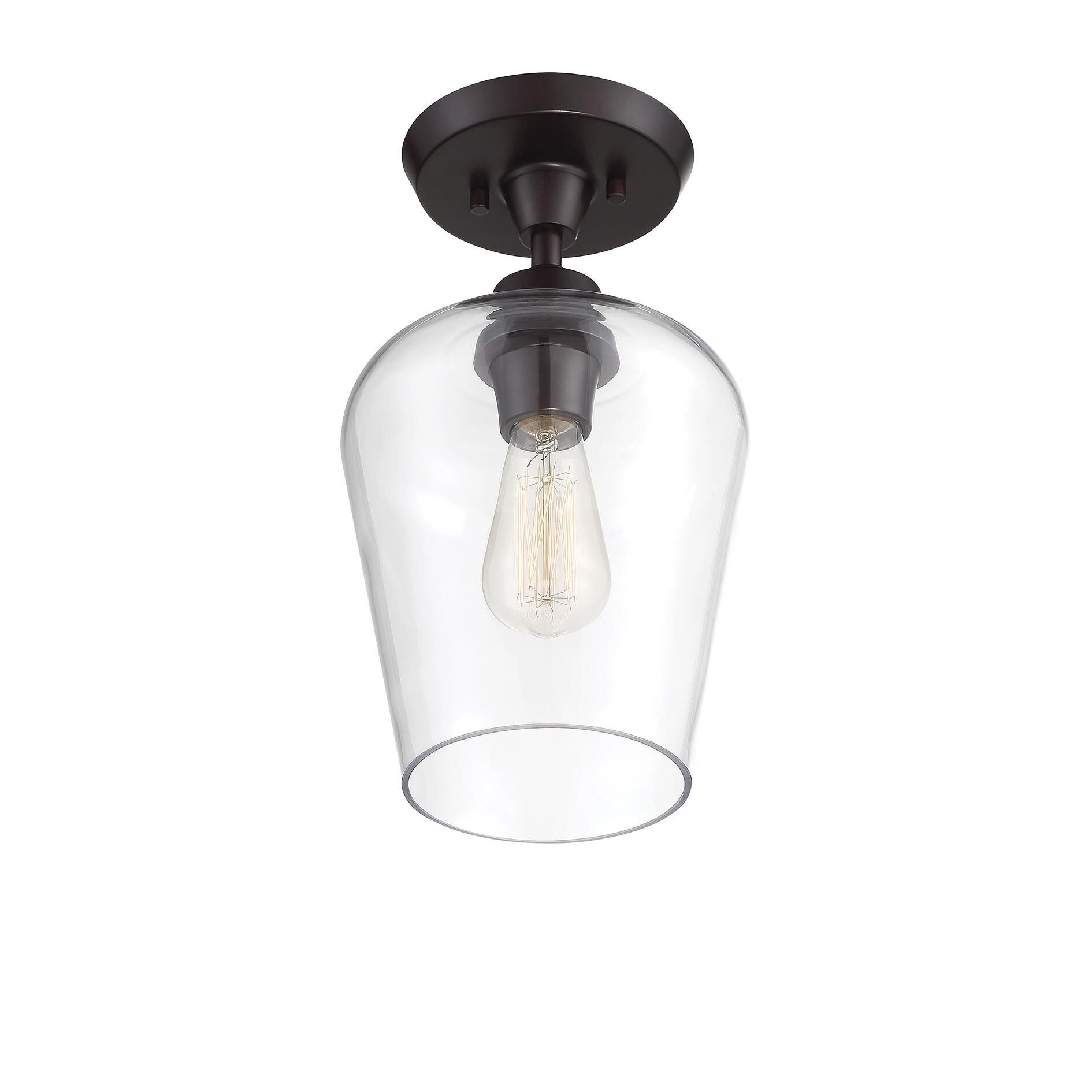 Octave 8 Inch 1 Light Semi Flush Mount by Savoy House