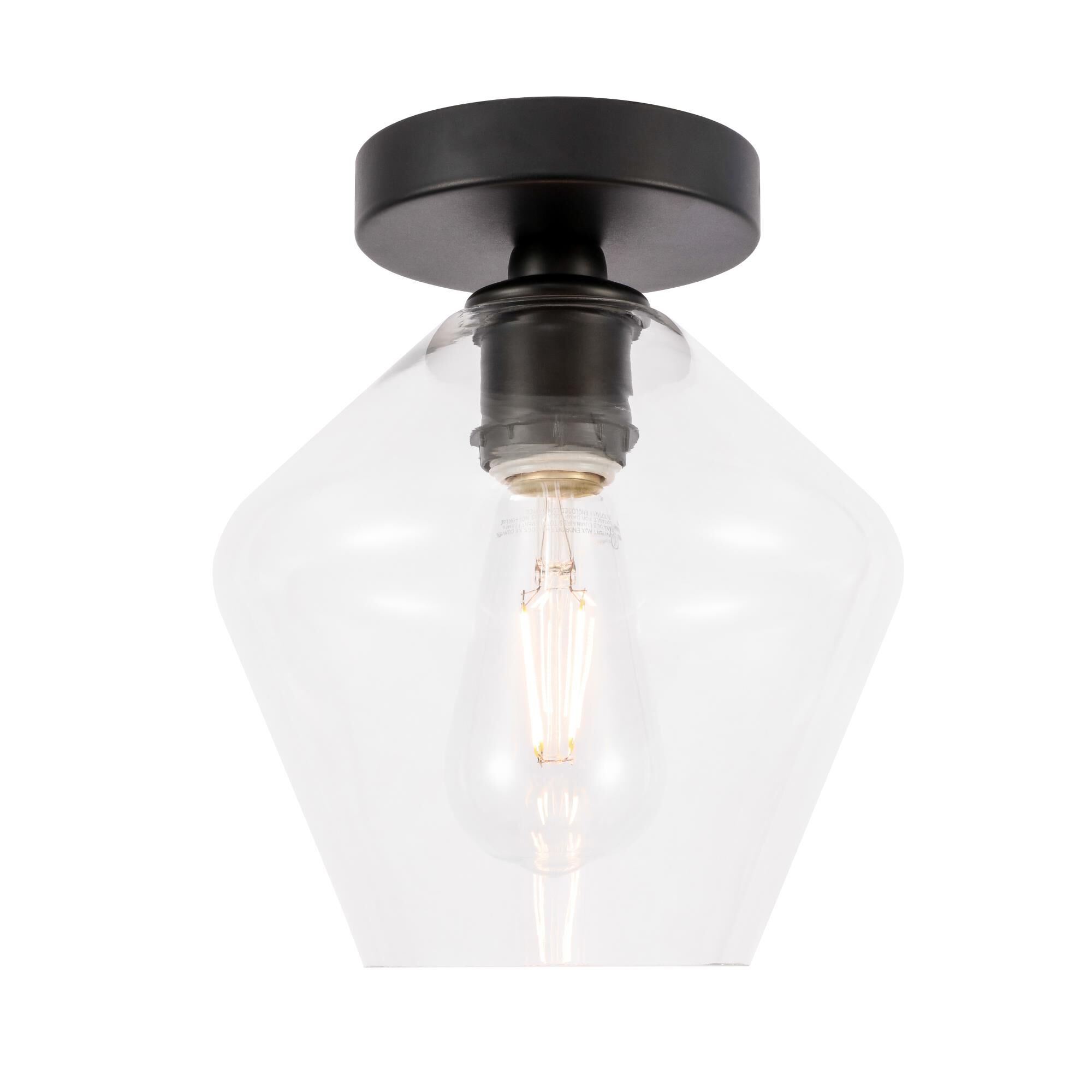 Gene 8 Inch Semi Flush Mount by Elegant Lighting